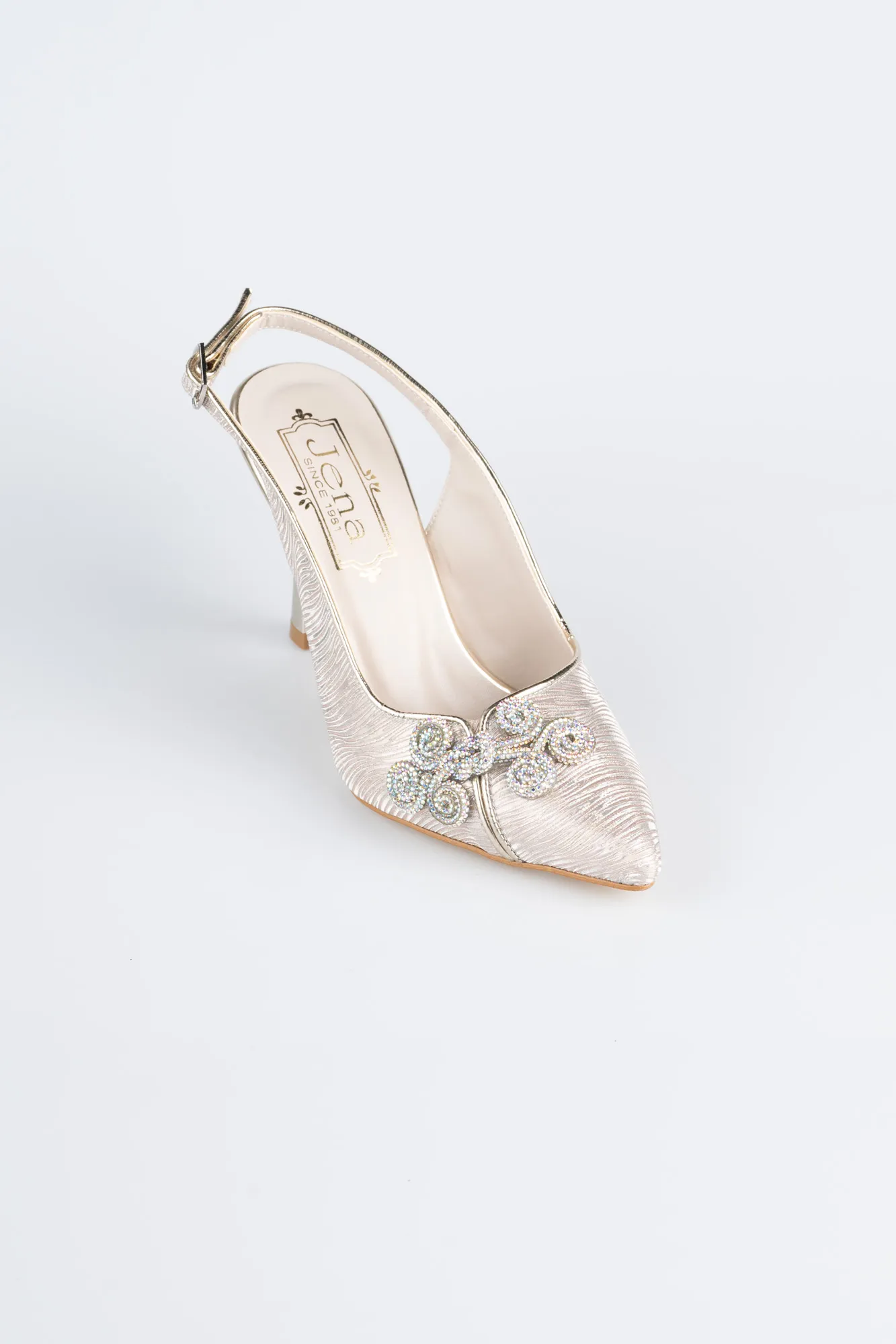 Gold-Laser Cut Evening Shoe MJ4101