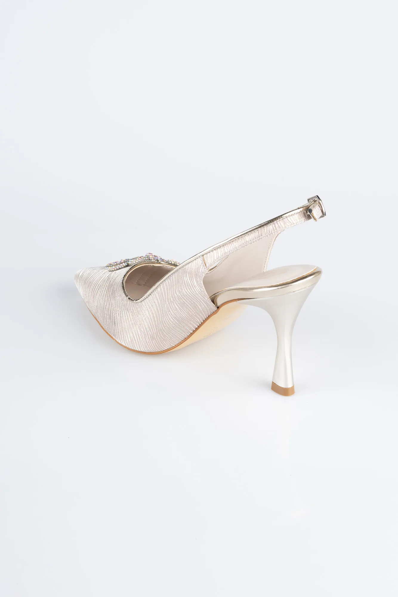 Gold-Laser Cut Evening Shoe MJ4101