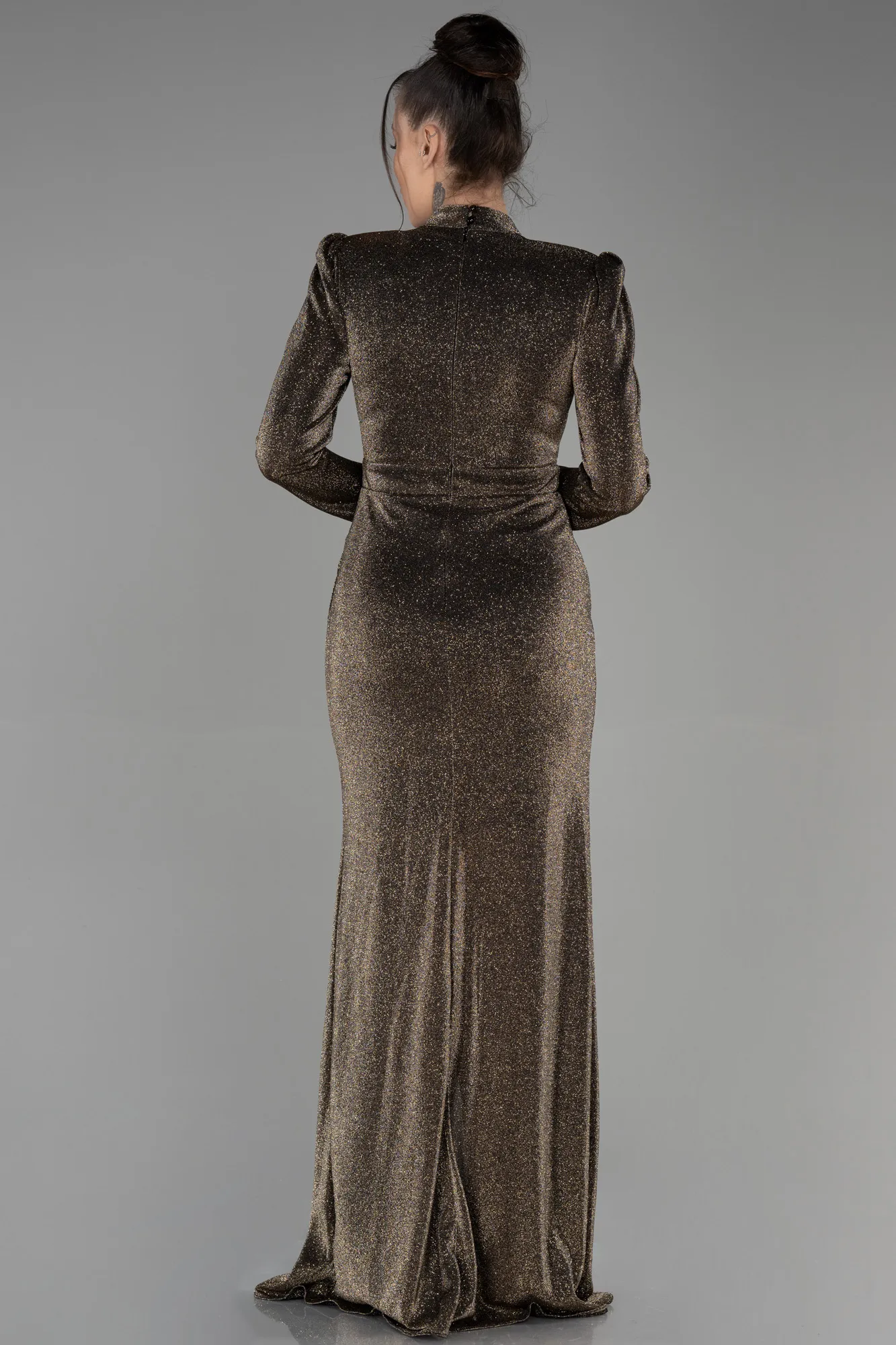Gold-Long Evening Dress ABU3359