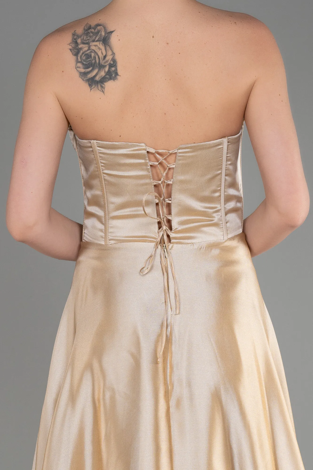 Gold-Long Evening Dress ABU3720