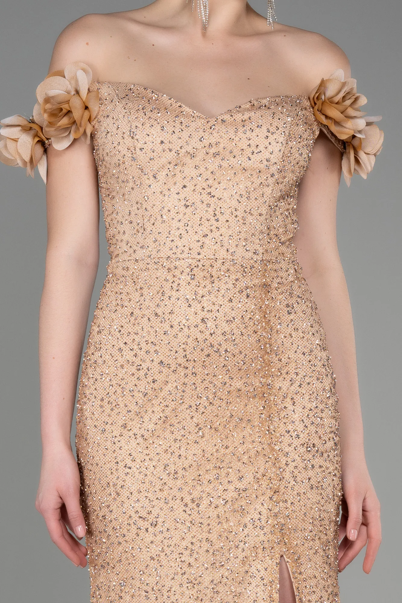 Gold-Long Mermaid Prom Dress ABU3776