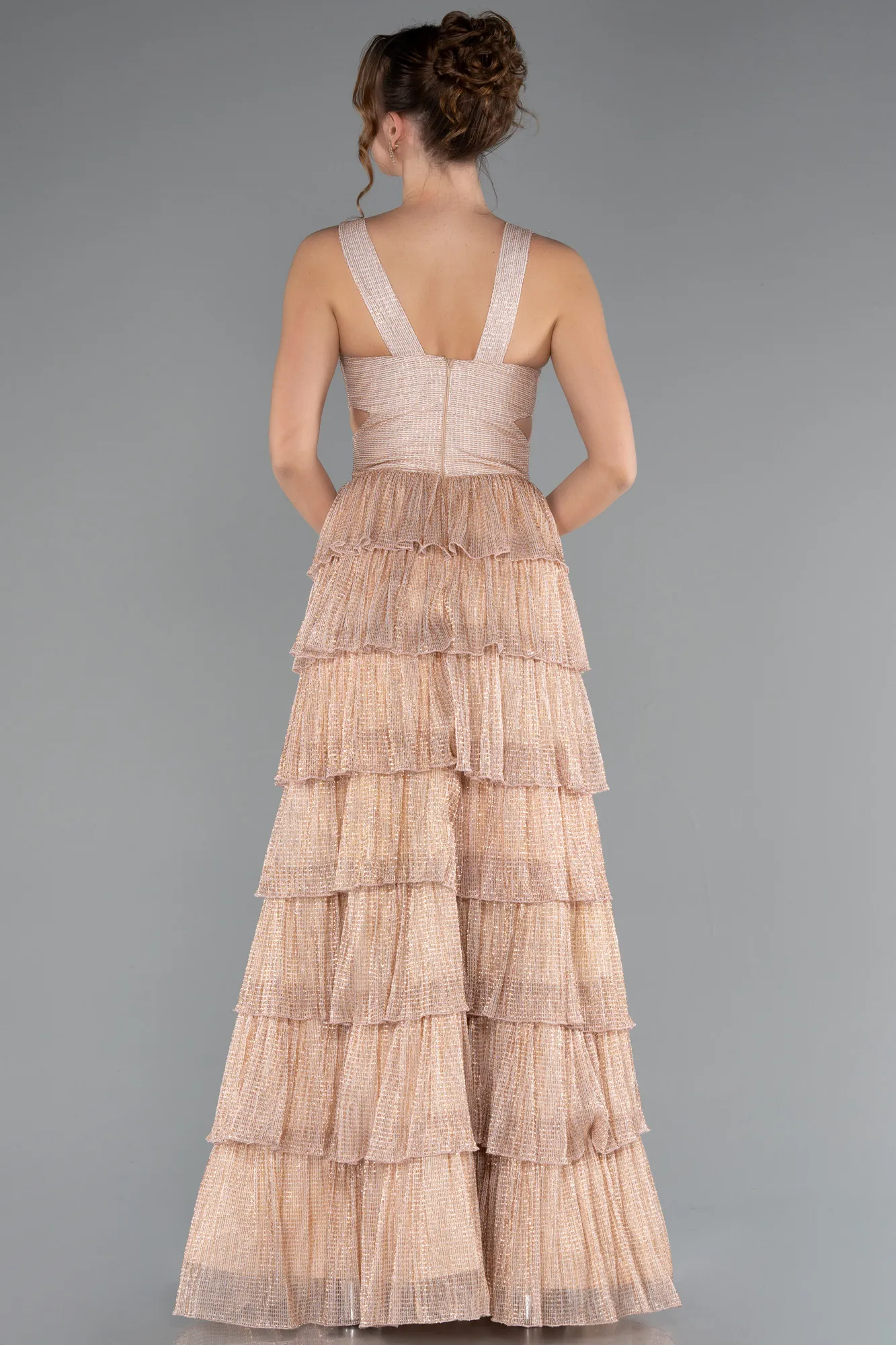 Gold-Long Prom Gown ABU5000