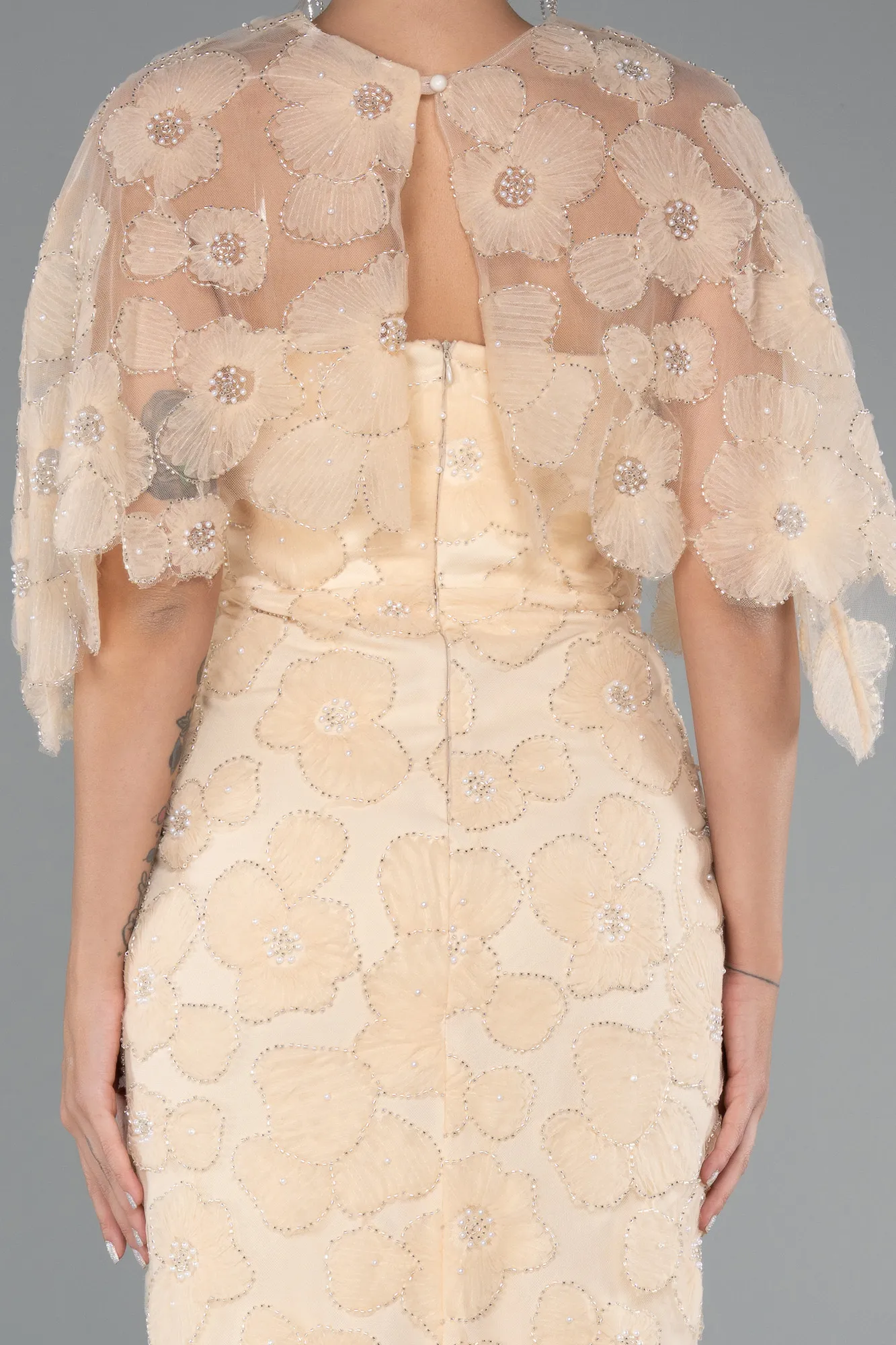 Gold-Midi Party Dress ABK2452