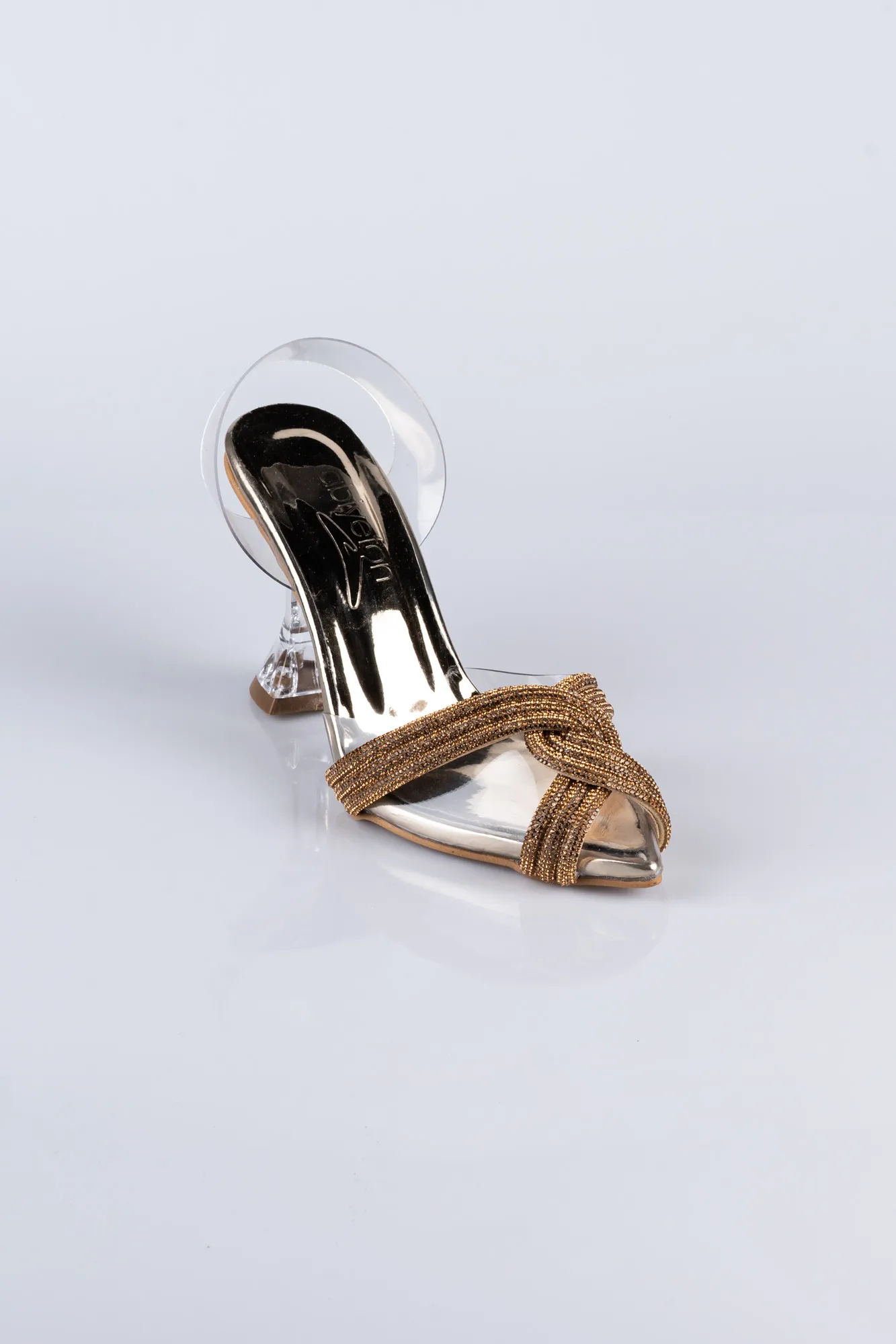 Gold-Mirror Evening Shoe AB1082