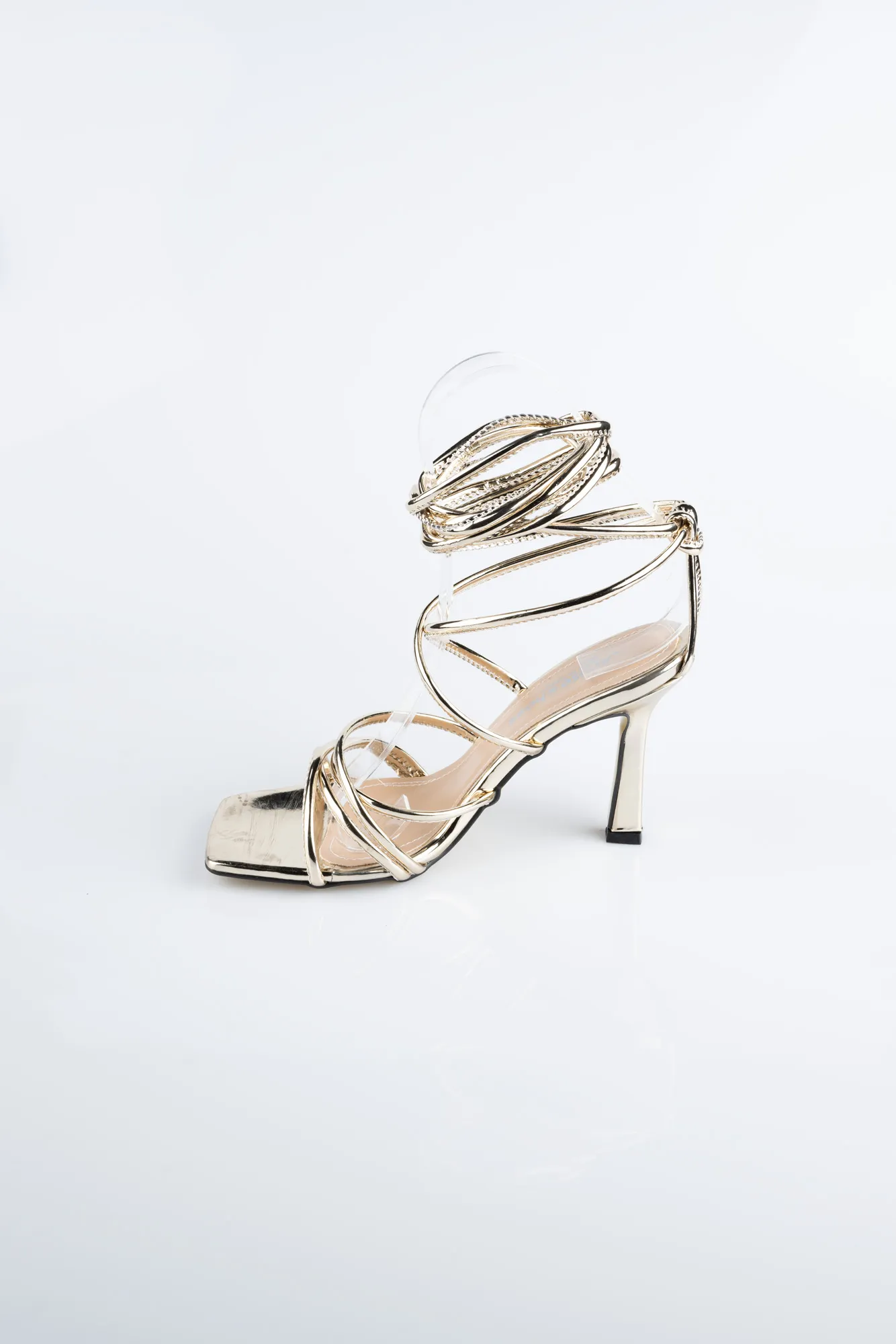 Gold-Mirror Evening Shoe AB8005