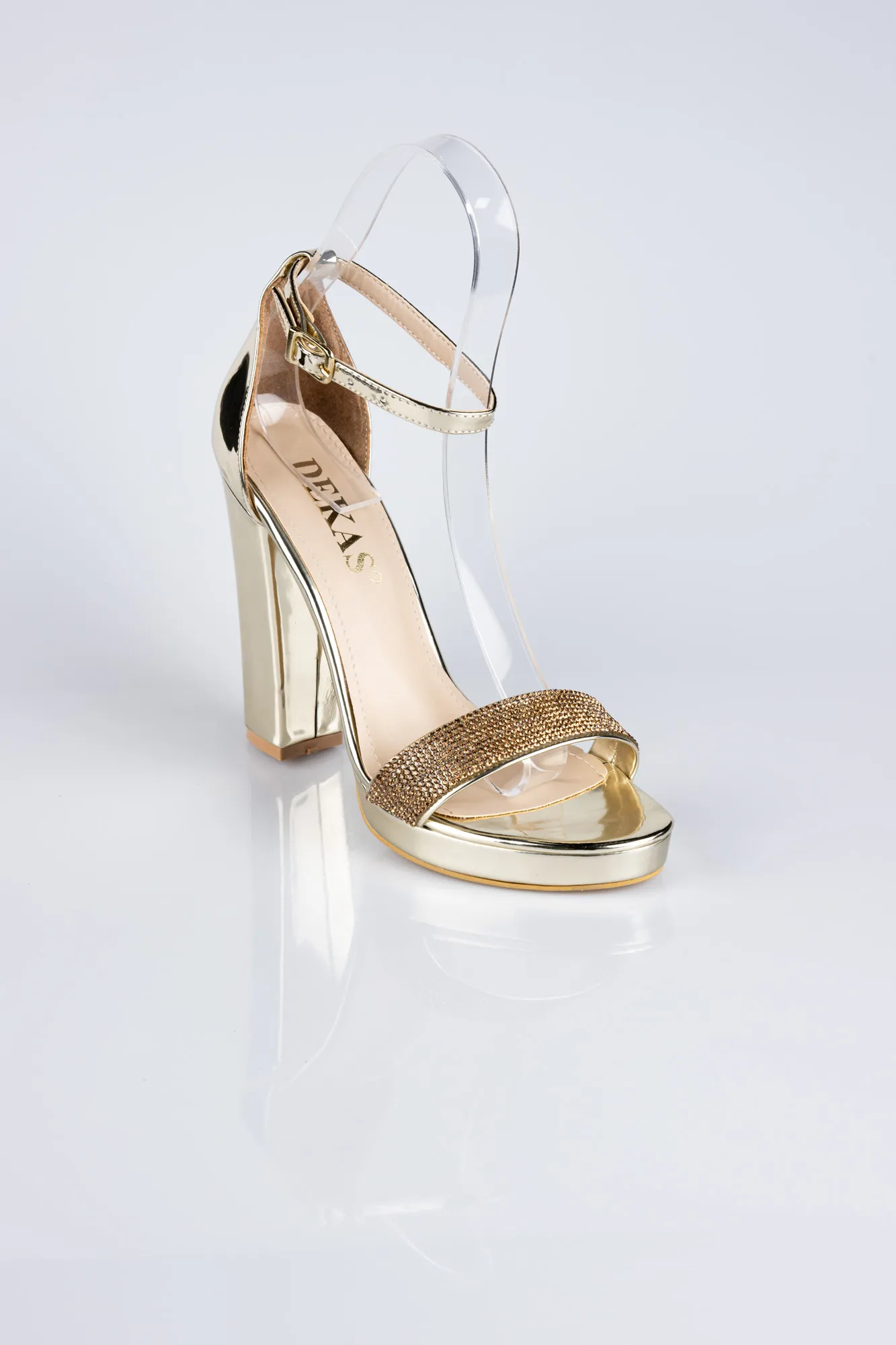 Gold-Mirror Evening Shoe ABA1430