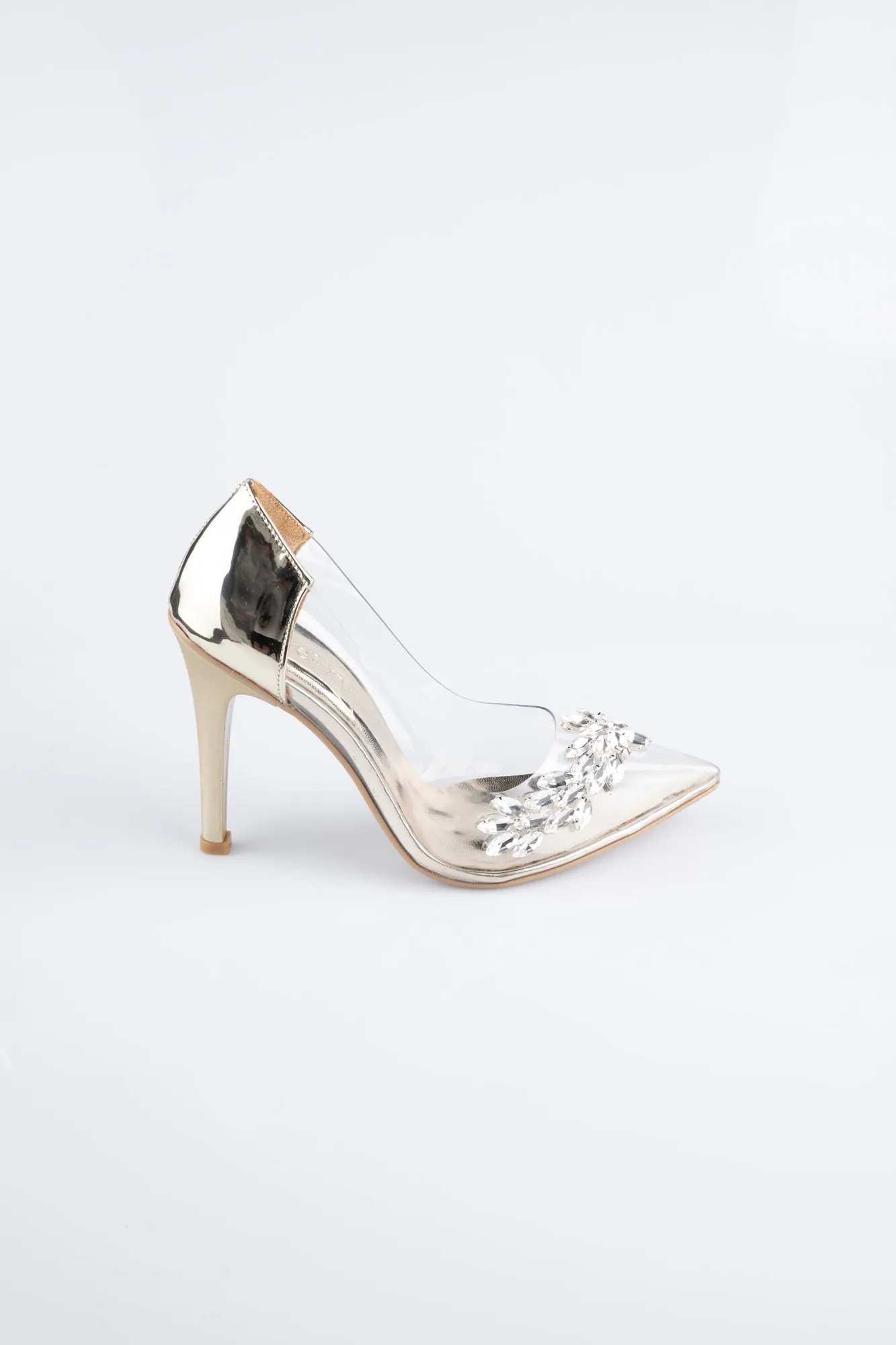 Gold-Patent Leather Evening Shoe AB1150