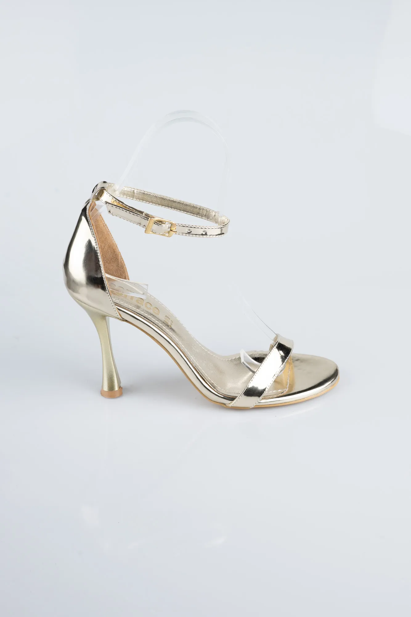 Gold-Patent Leather Evening Shoe ABR1158