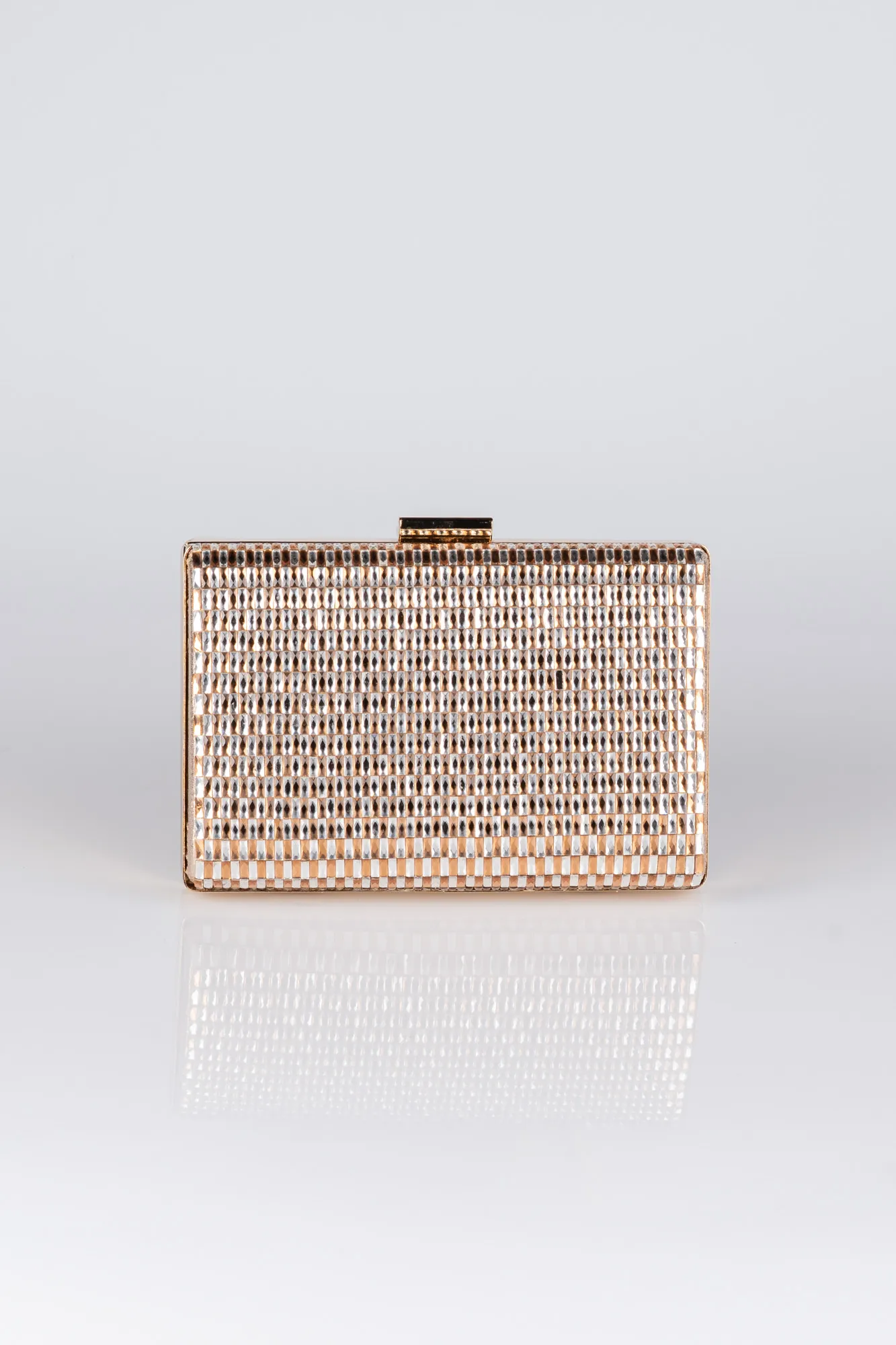 Gold-Plaster Fabric Box Bag V334