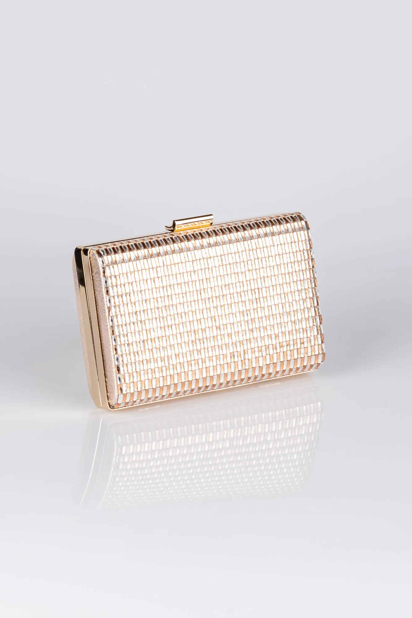 Gold-Plaster Fabric Box Bag V334