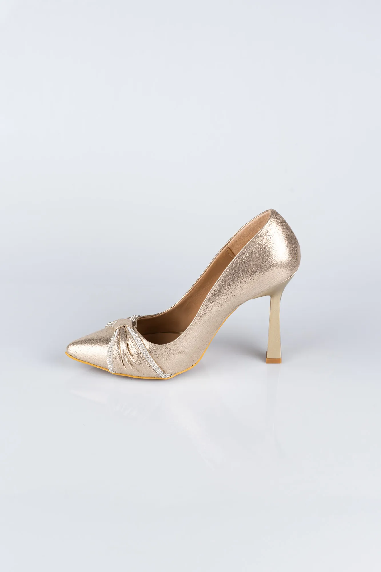 Gold-Plaster Fabric Stiletto ABI1101