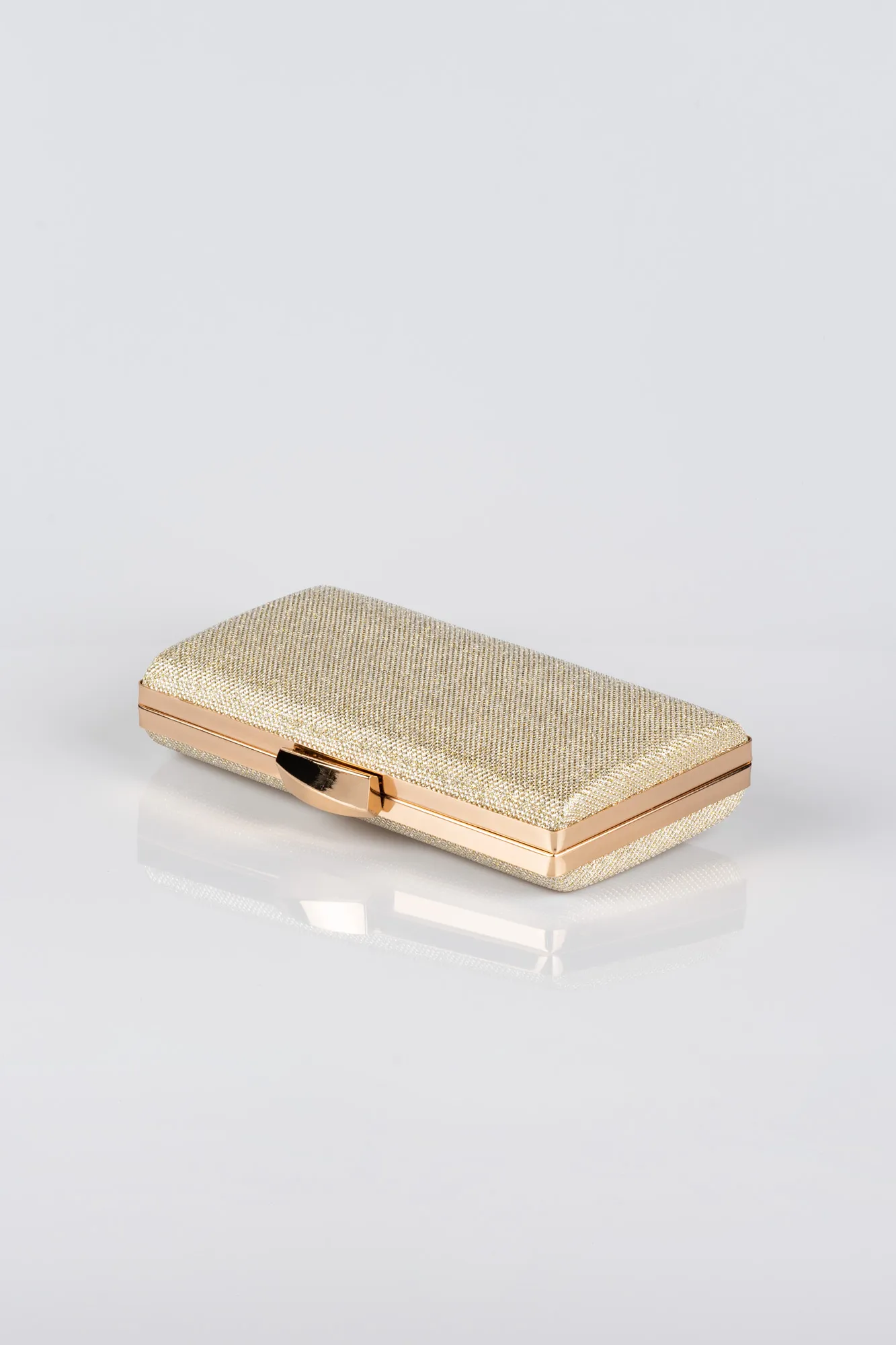 Gold-Silvery Box Bag V273