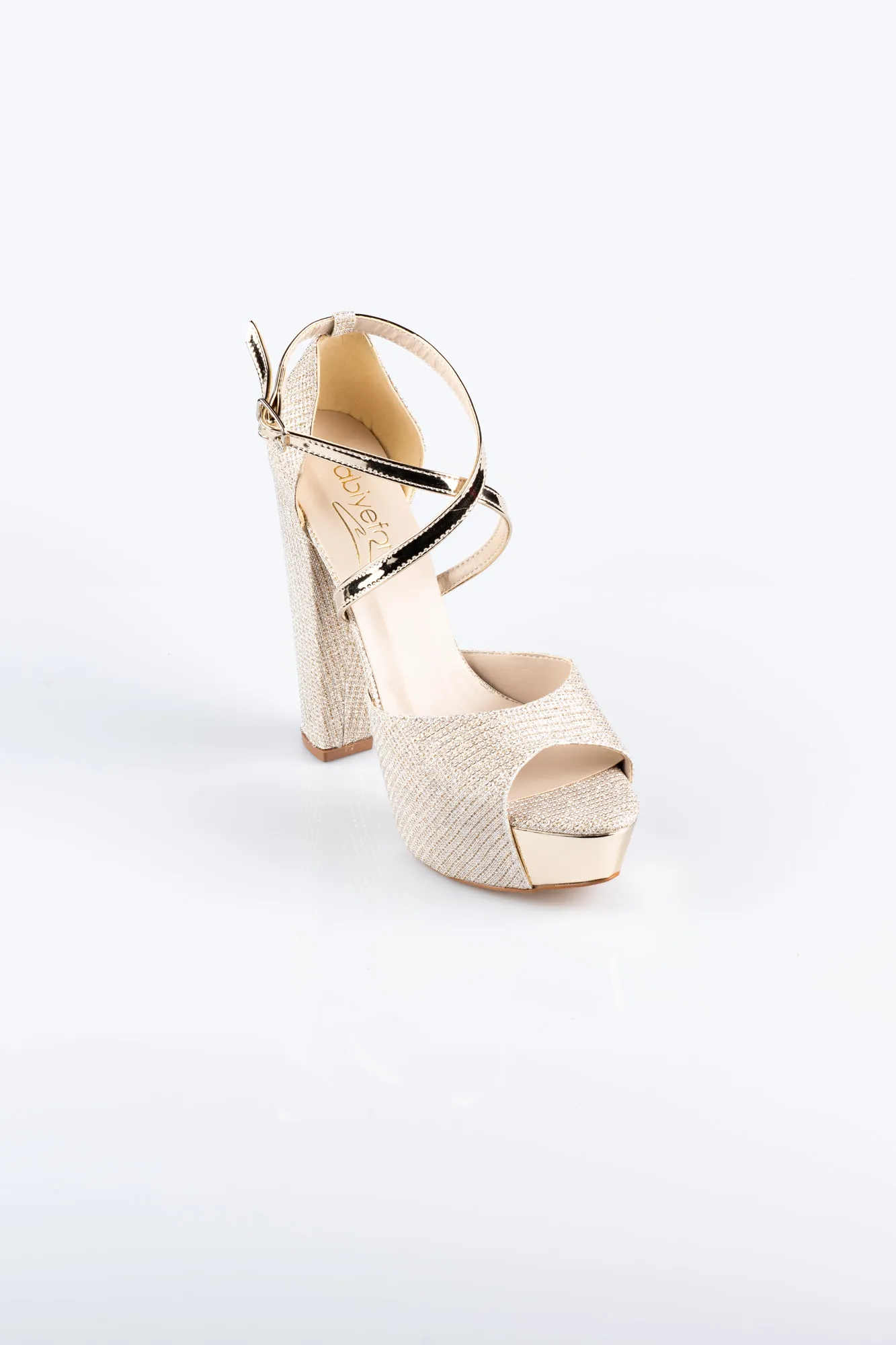 Gold-Silvery Evening Shoe ABS1098