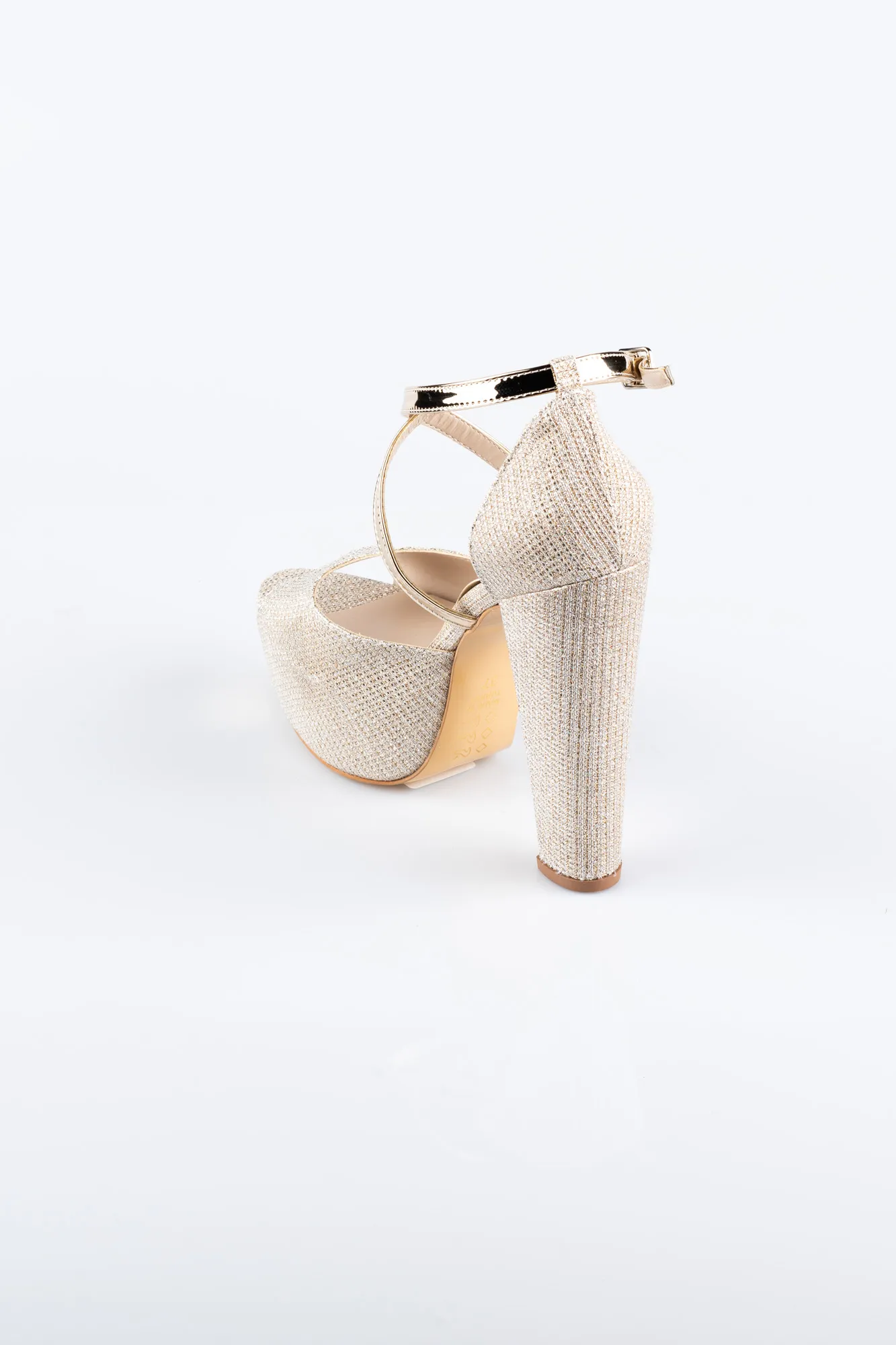 Gold-Silvery Evening Shoe ABS1098