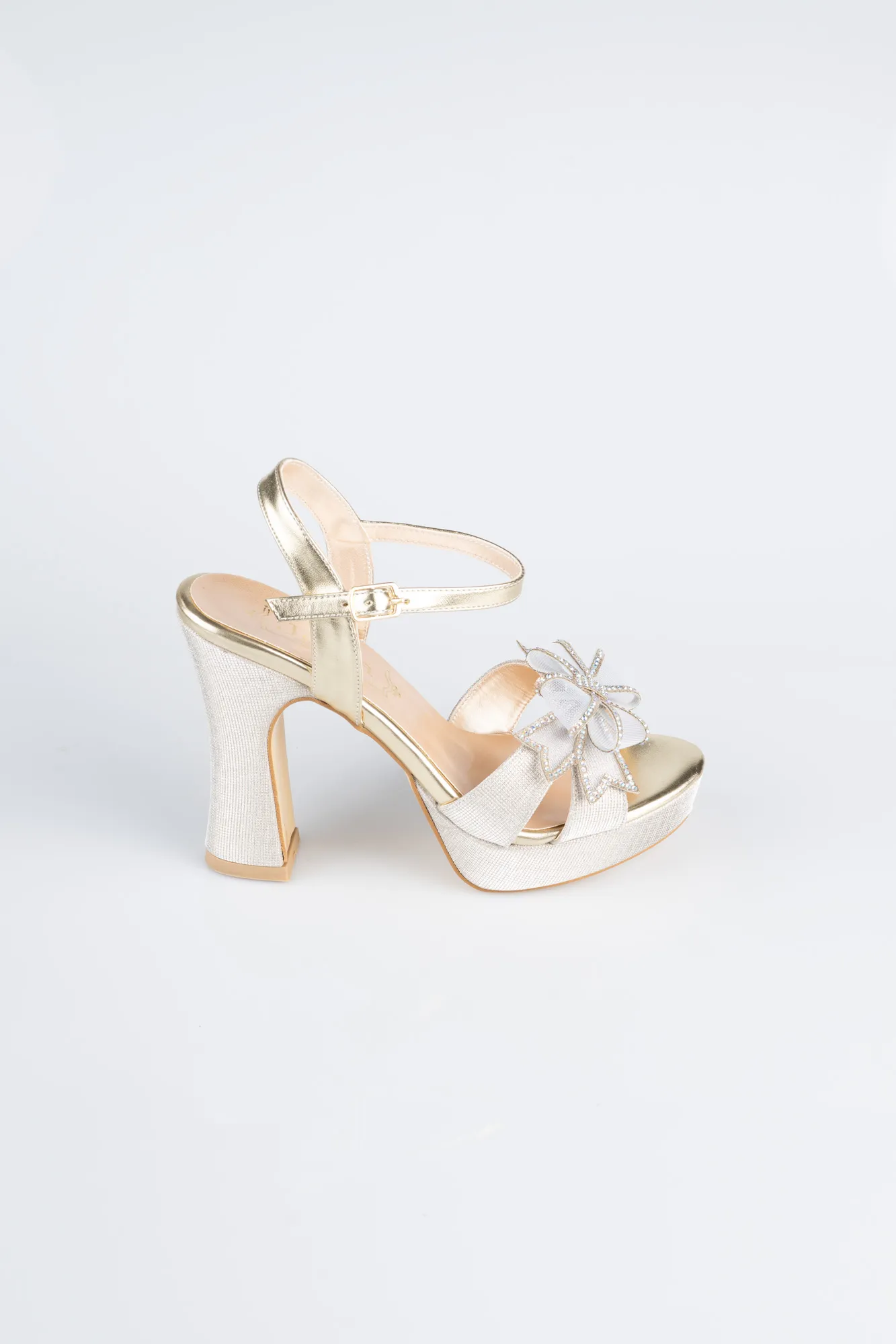 Gold-Silvery Evening Shoe MJC2331