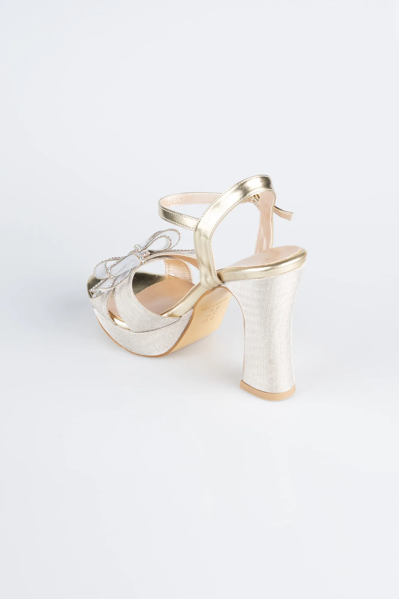 Gold-Silvery Evening Shoe MJC2331