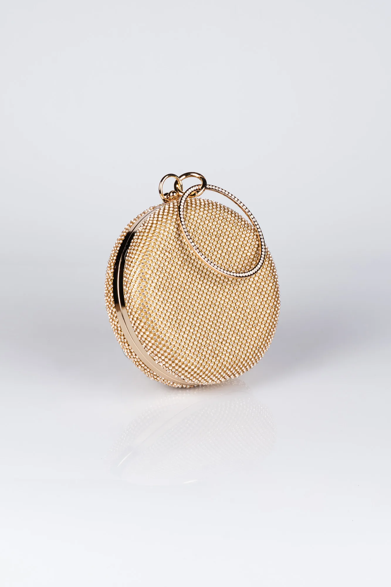 Gold-Stony Box Bag V780