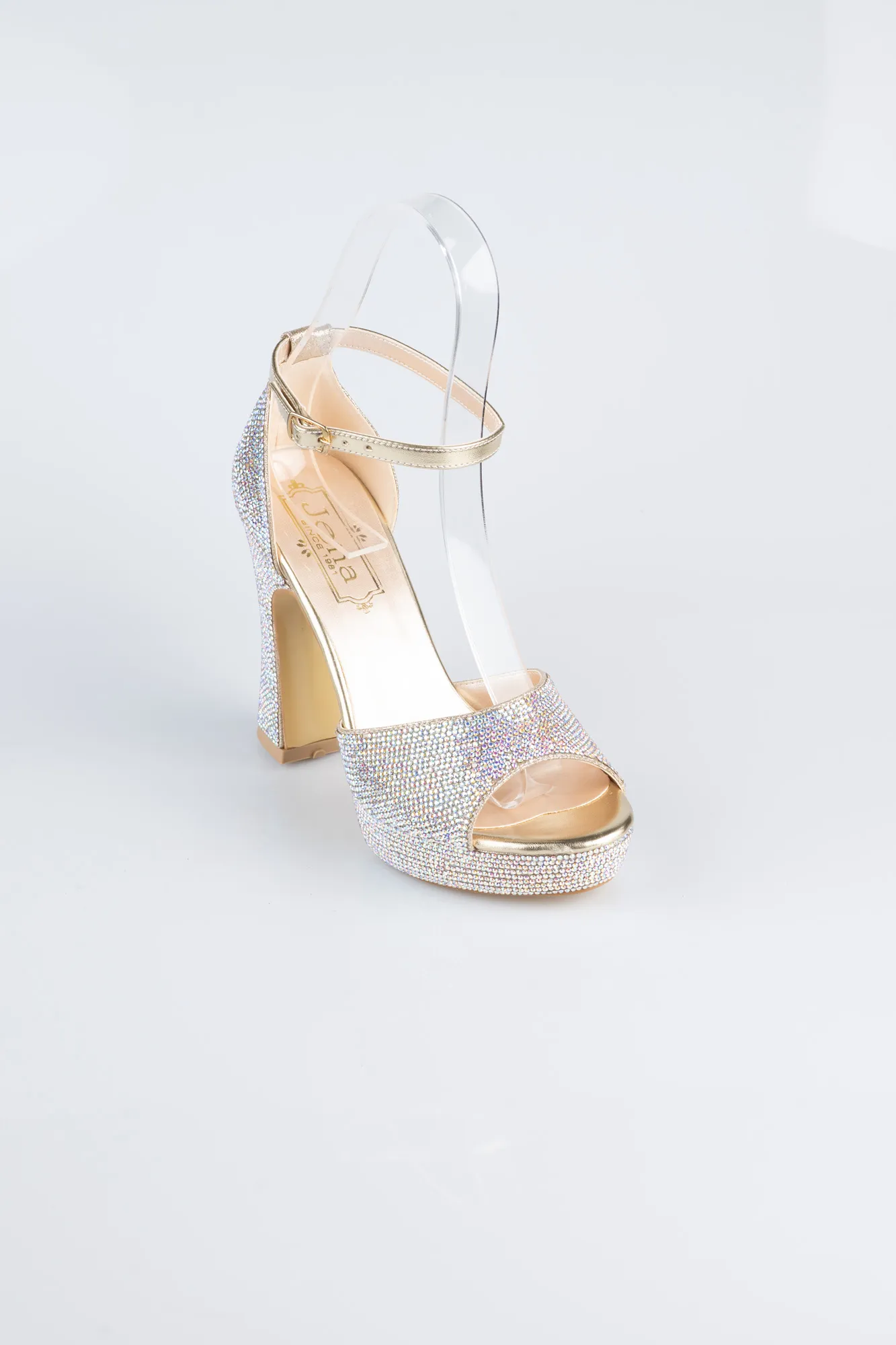 Gold-Stony Evening Shoe MJT2240