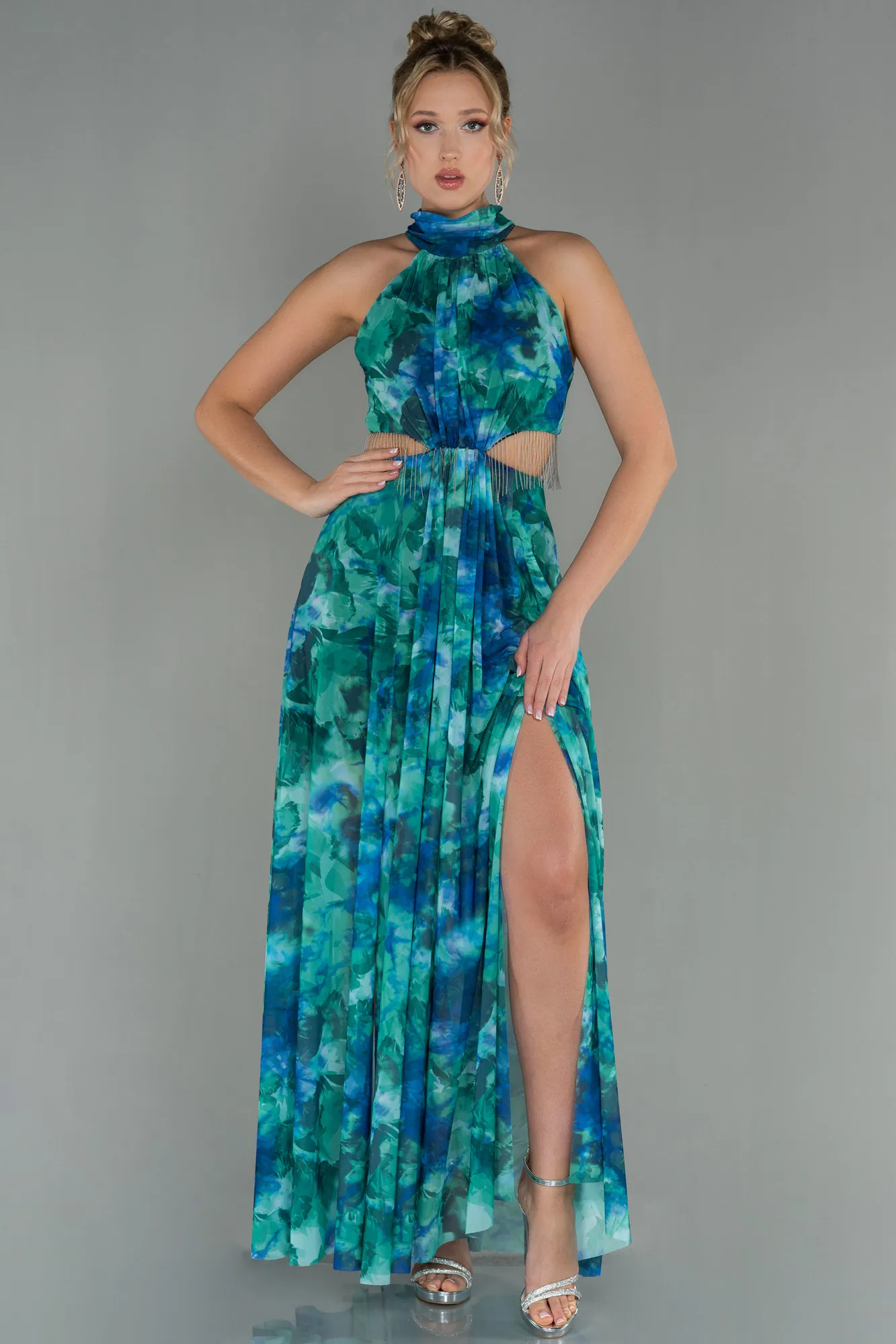 Green-Long Evening Dress ABU2891