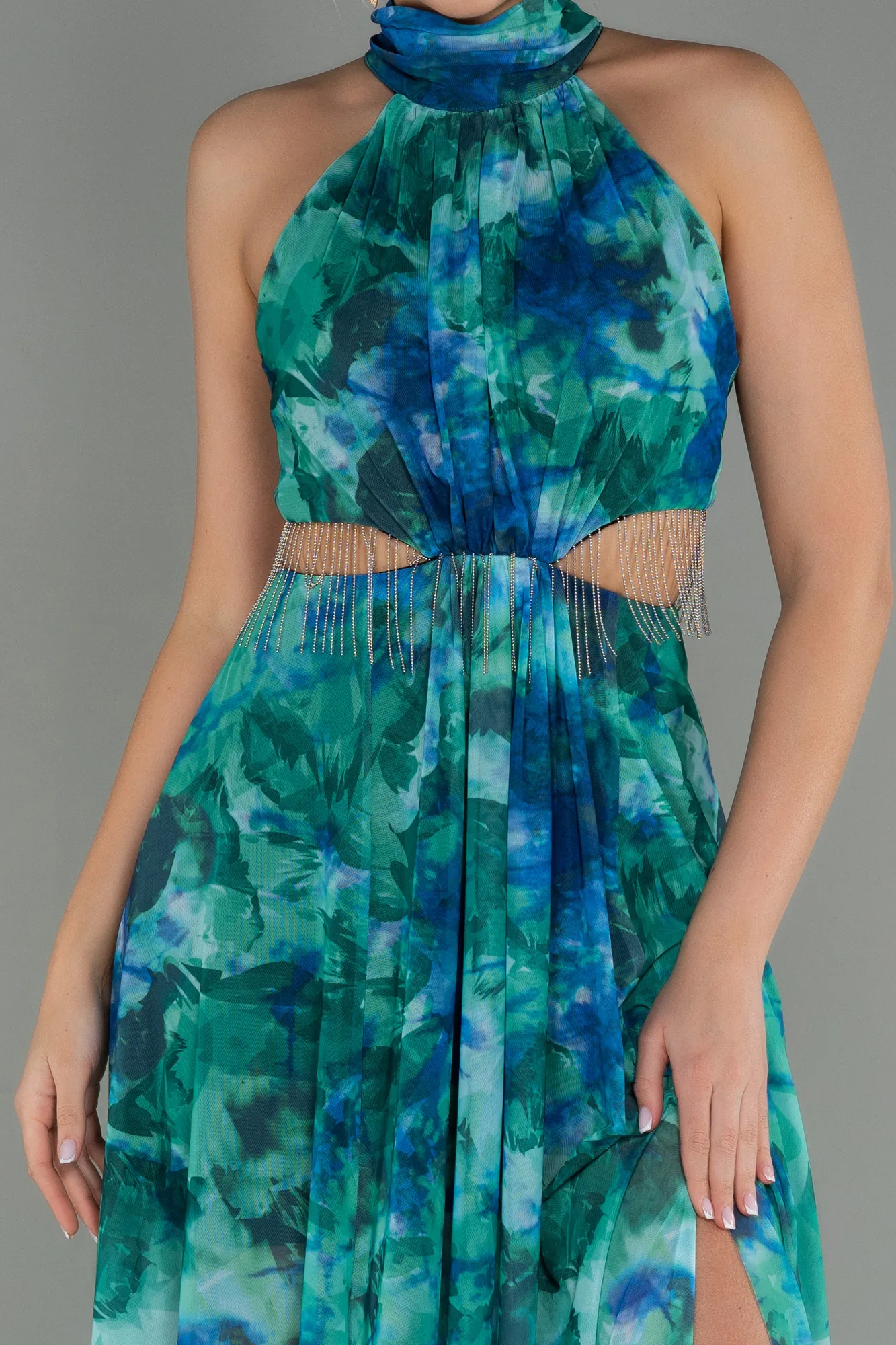 Green-Long Evening Dress ABU2891