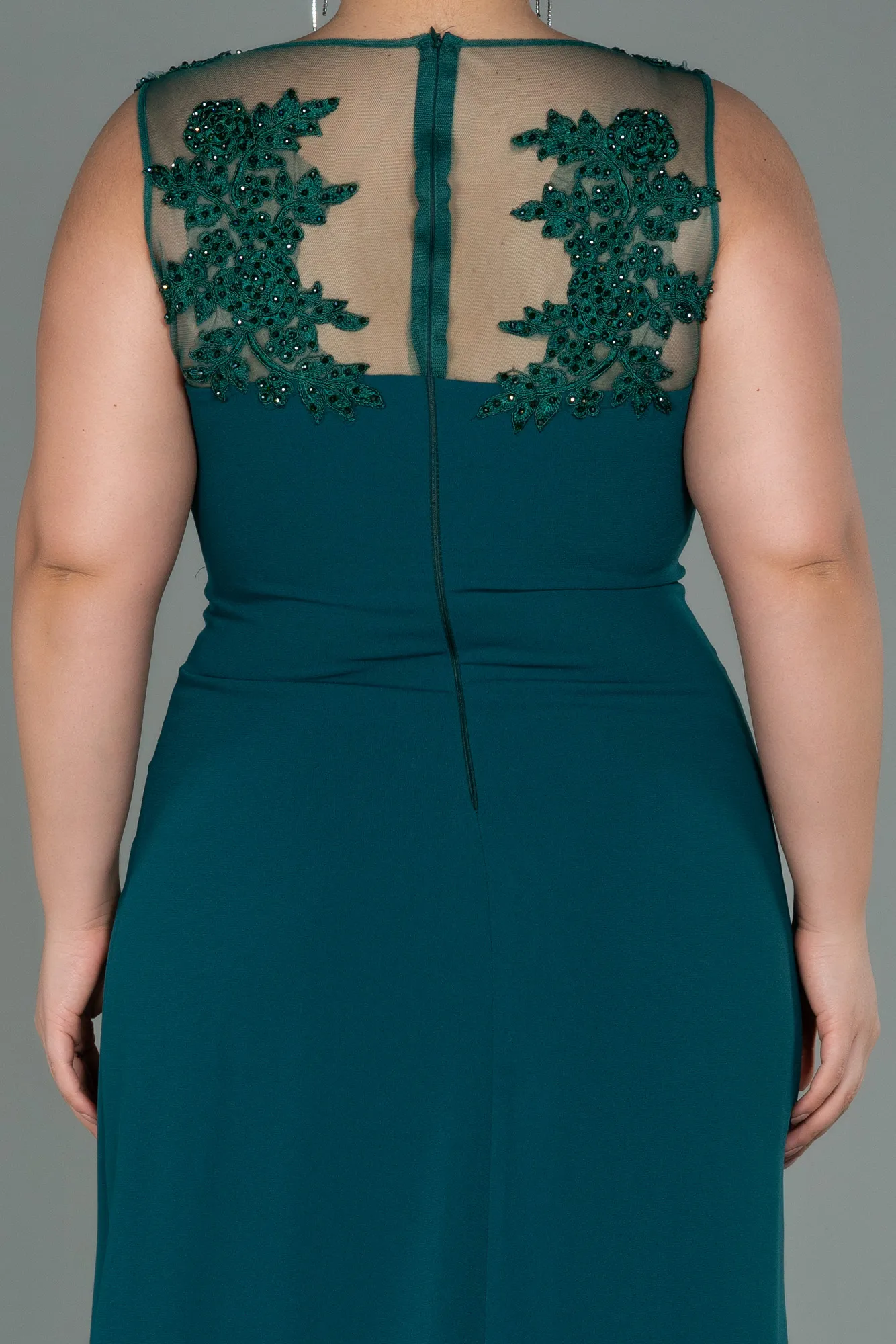 Green-Long Plus Size Evening Dress ABU1870