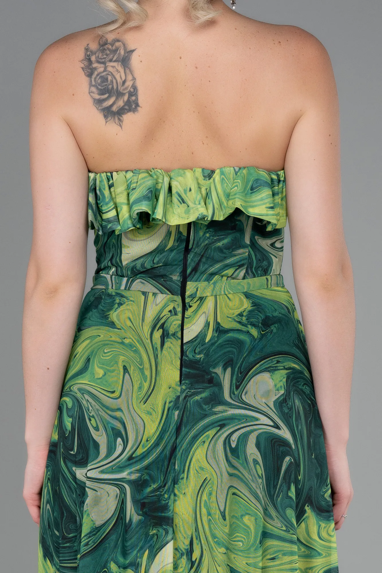 Green-Long Prom Gown ABU3086