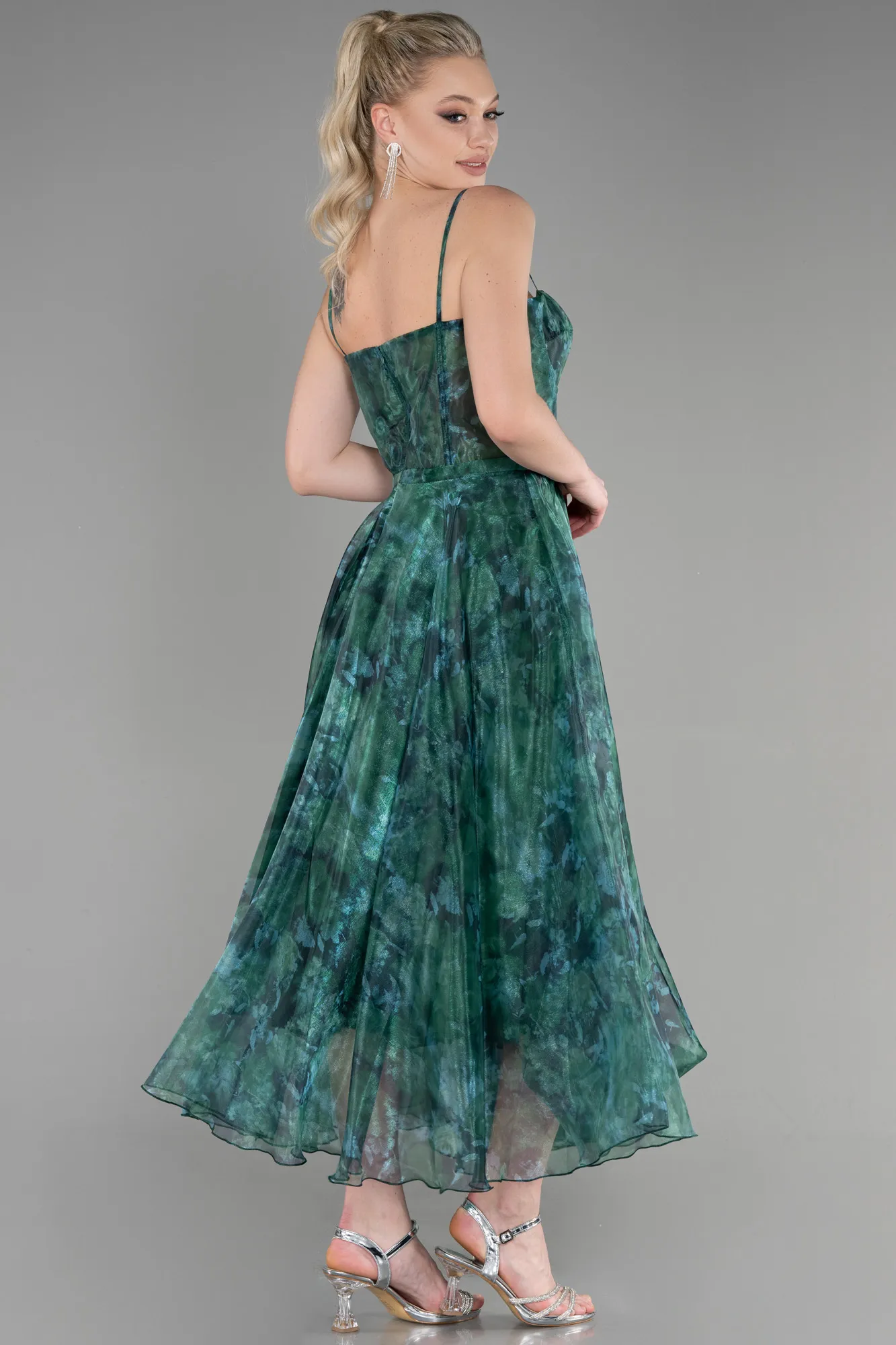 Green-Midi Cocktail Dress ABK1967