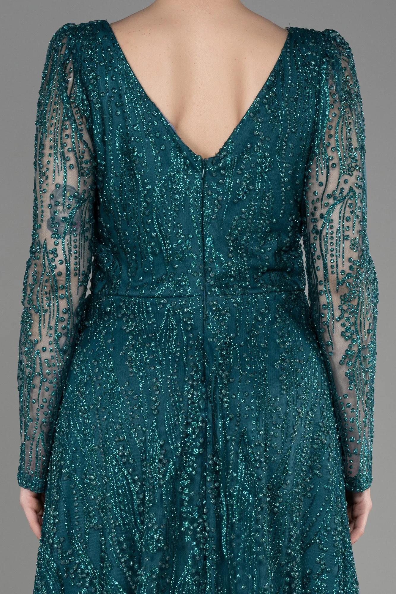 Green-Midi Party Dress ABK1990