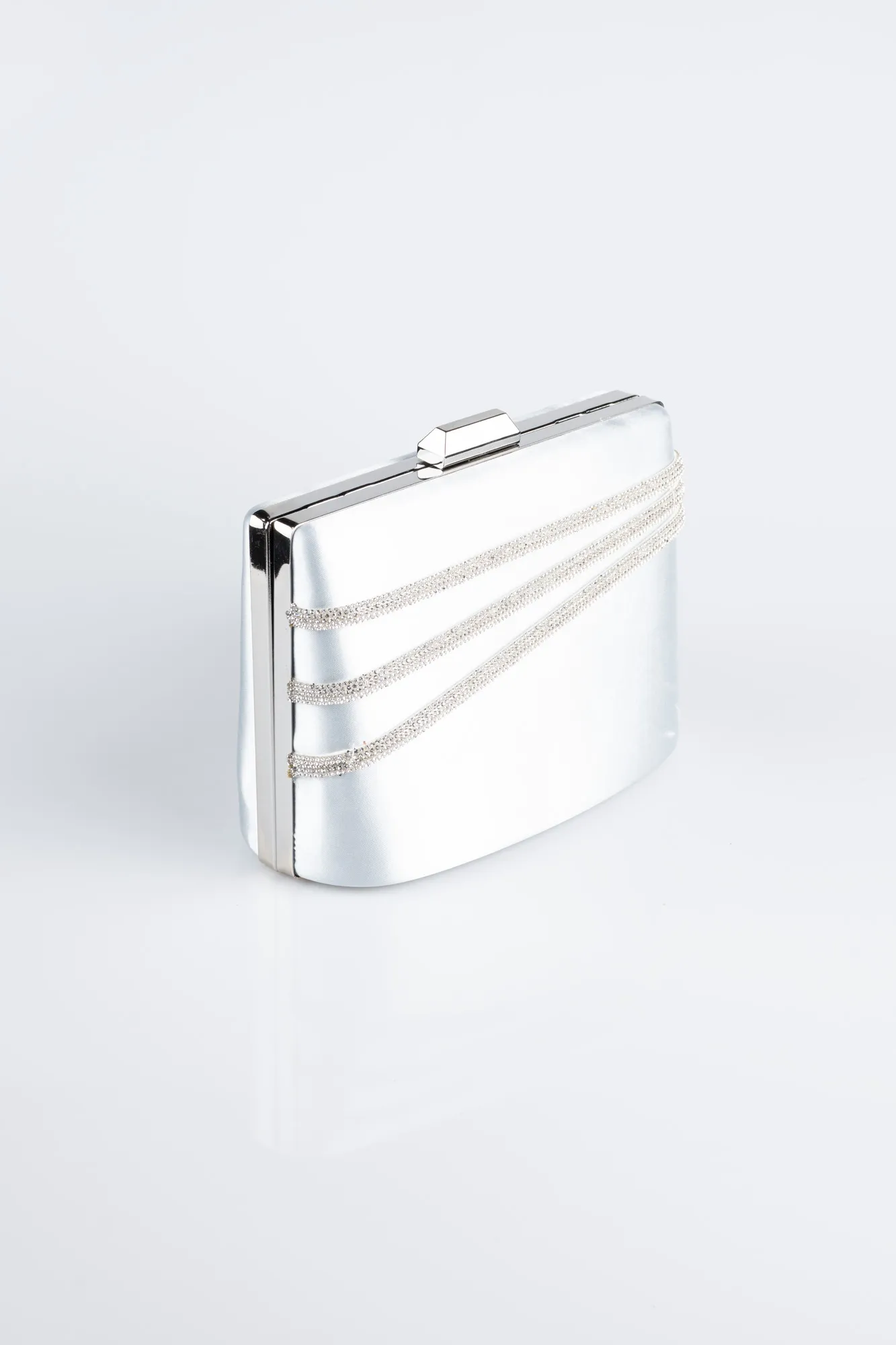 Grey-Satin Night Bag SH822