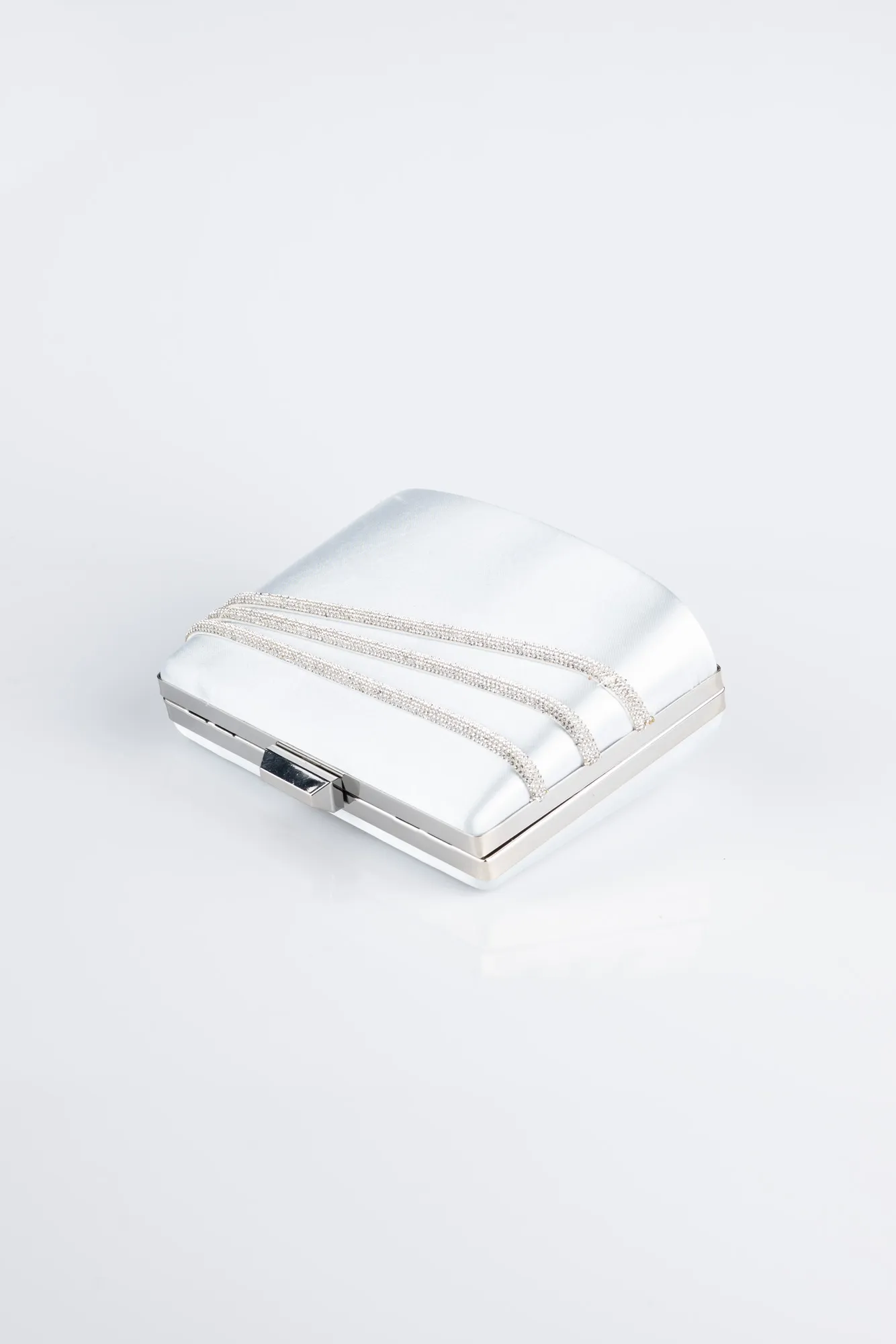 Grey-Satin Night Bag SH822