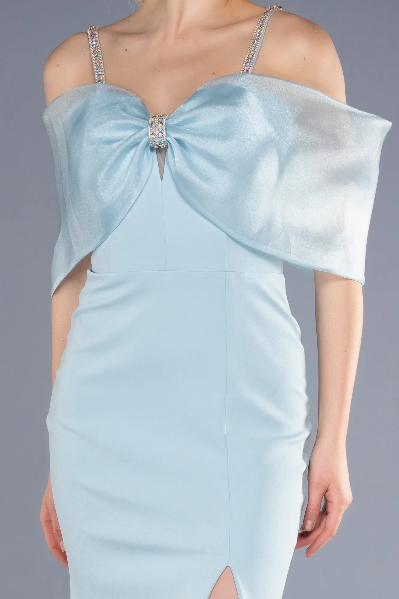 Ice Blue-Long Evening Dress ABU3601