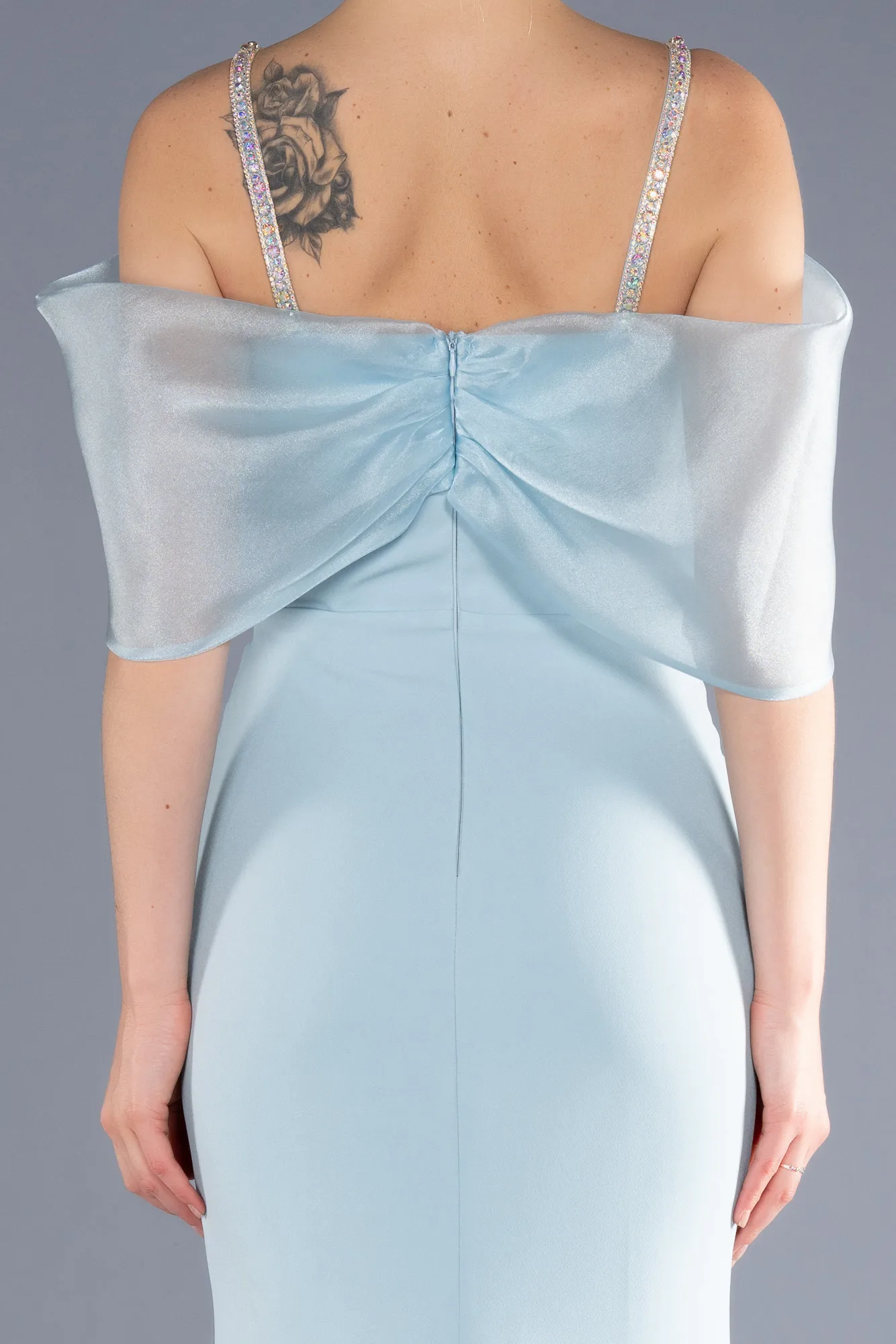 Ice Blue-Long Evening Dress ABU3601