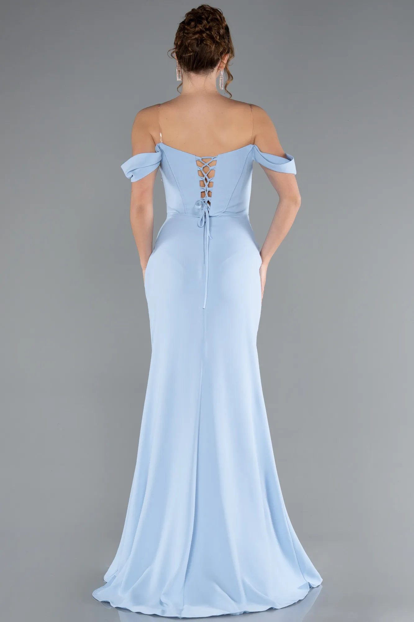 Ice Blue-Long Evening Dress ABU5016
