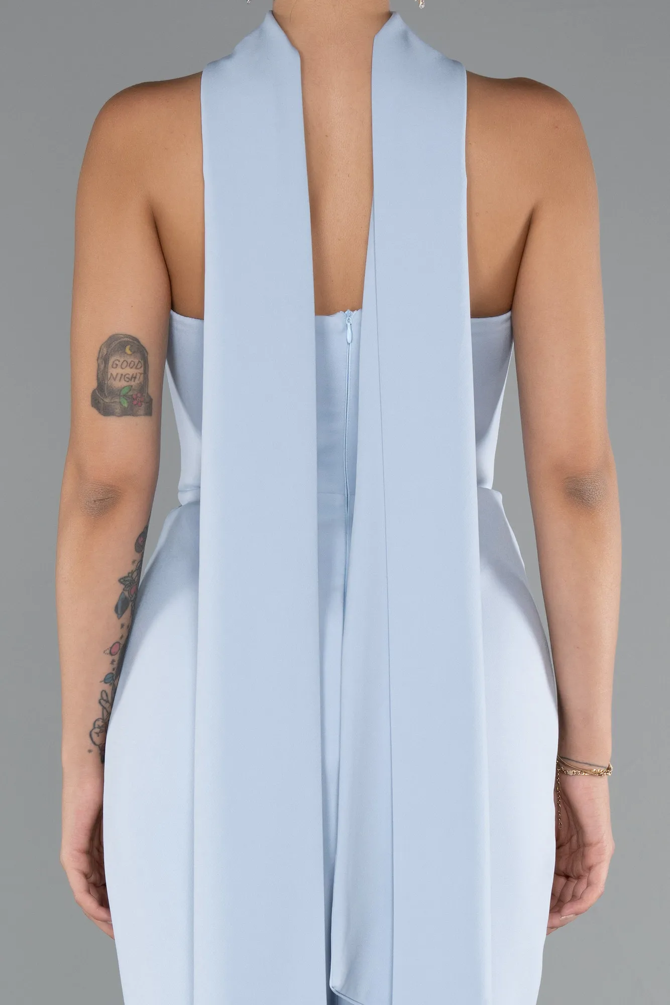 Ice Blue-Long Evening Dress ABU5097