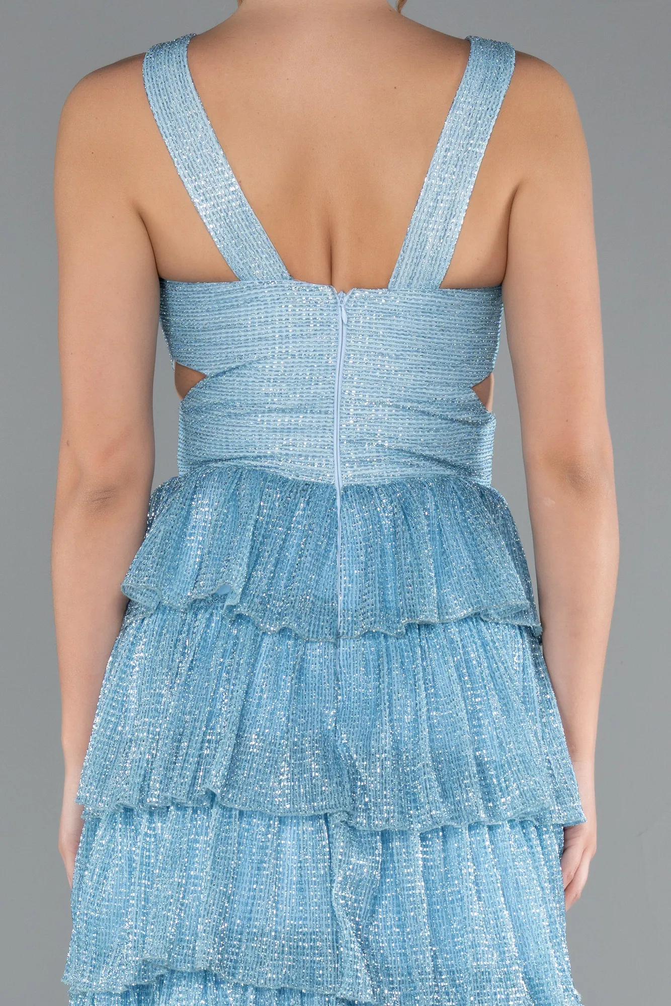 Ice Blue-Long Prom Gown ABU5000