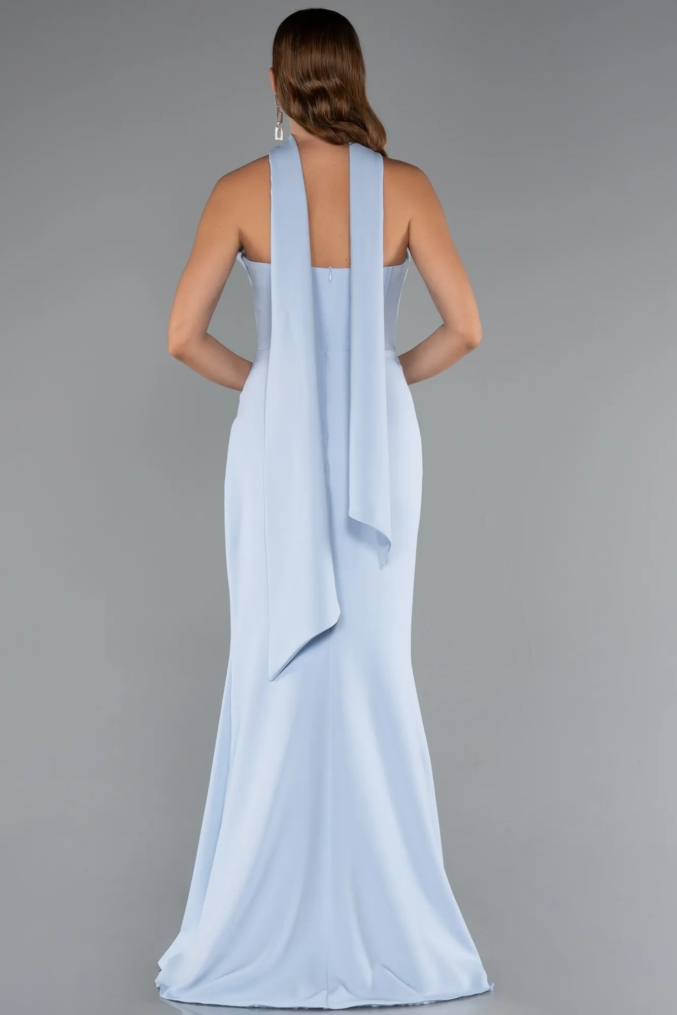 Ice Blue-Long Prom Gown ABU5216