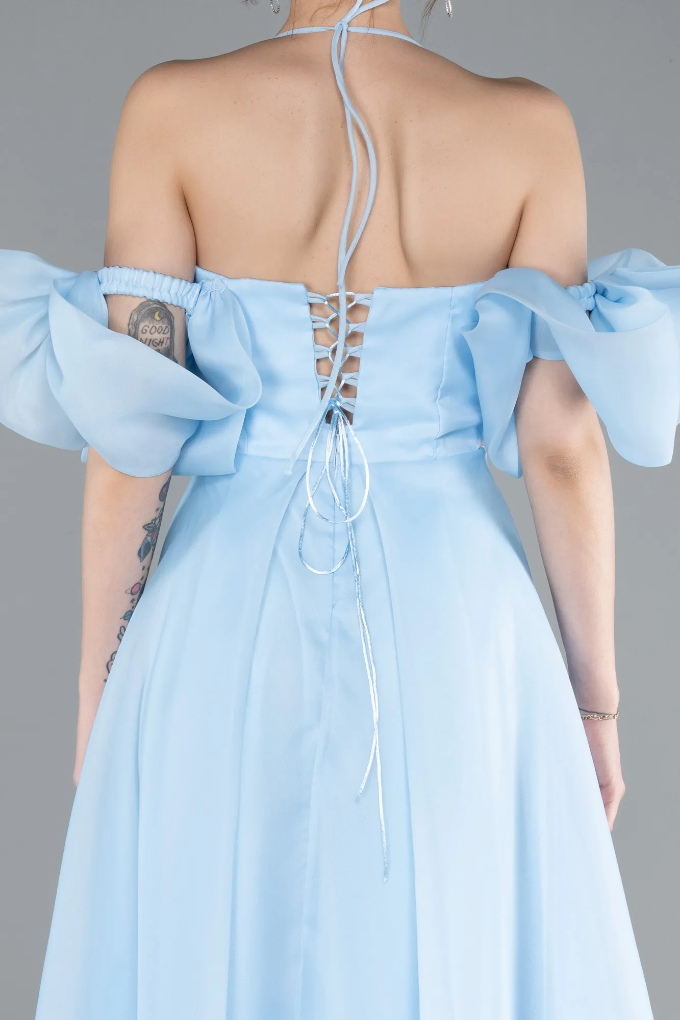 Ice Blue-Midi Cocktail Dress ABK2290