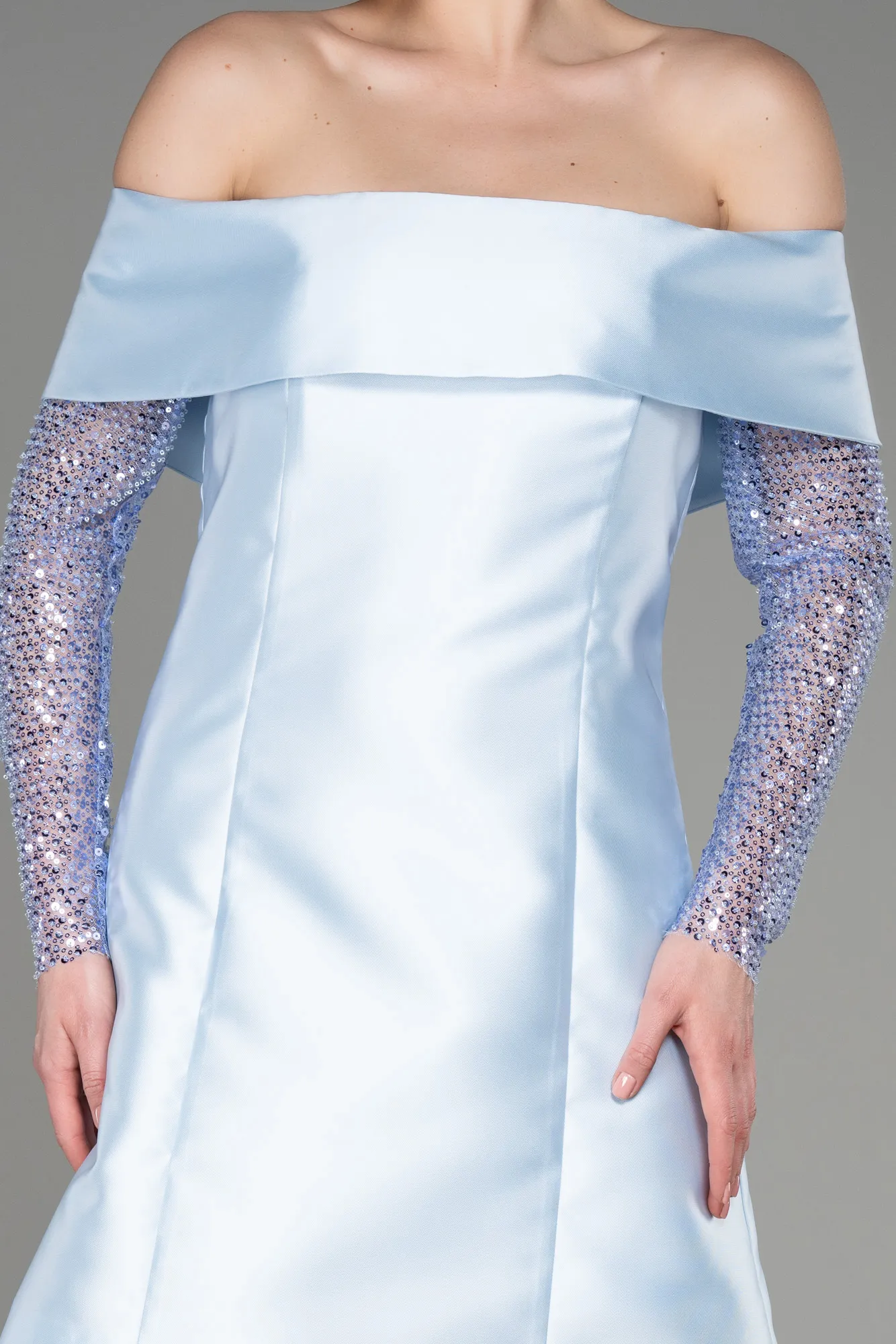 Ice Blue-Short Cocktail Dress ABK1997