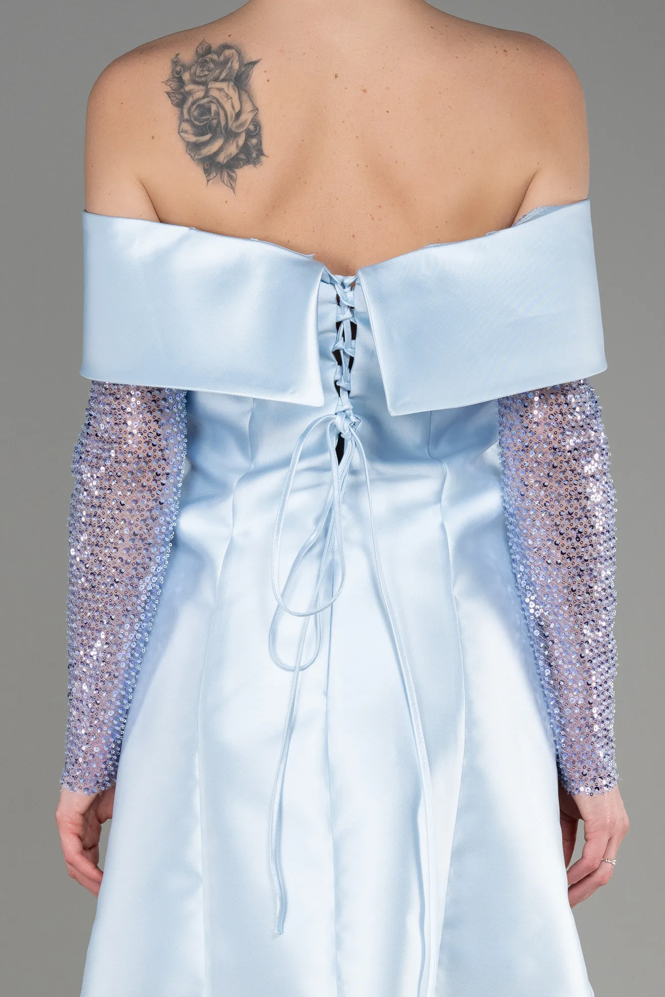 Ice Blue-Short Cocktail Dress ABK1997