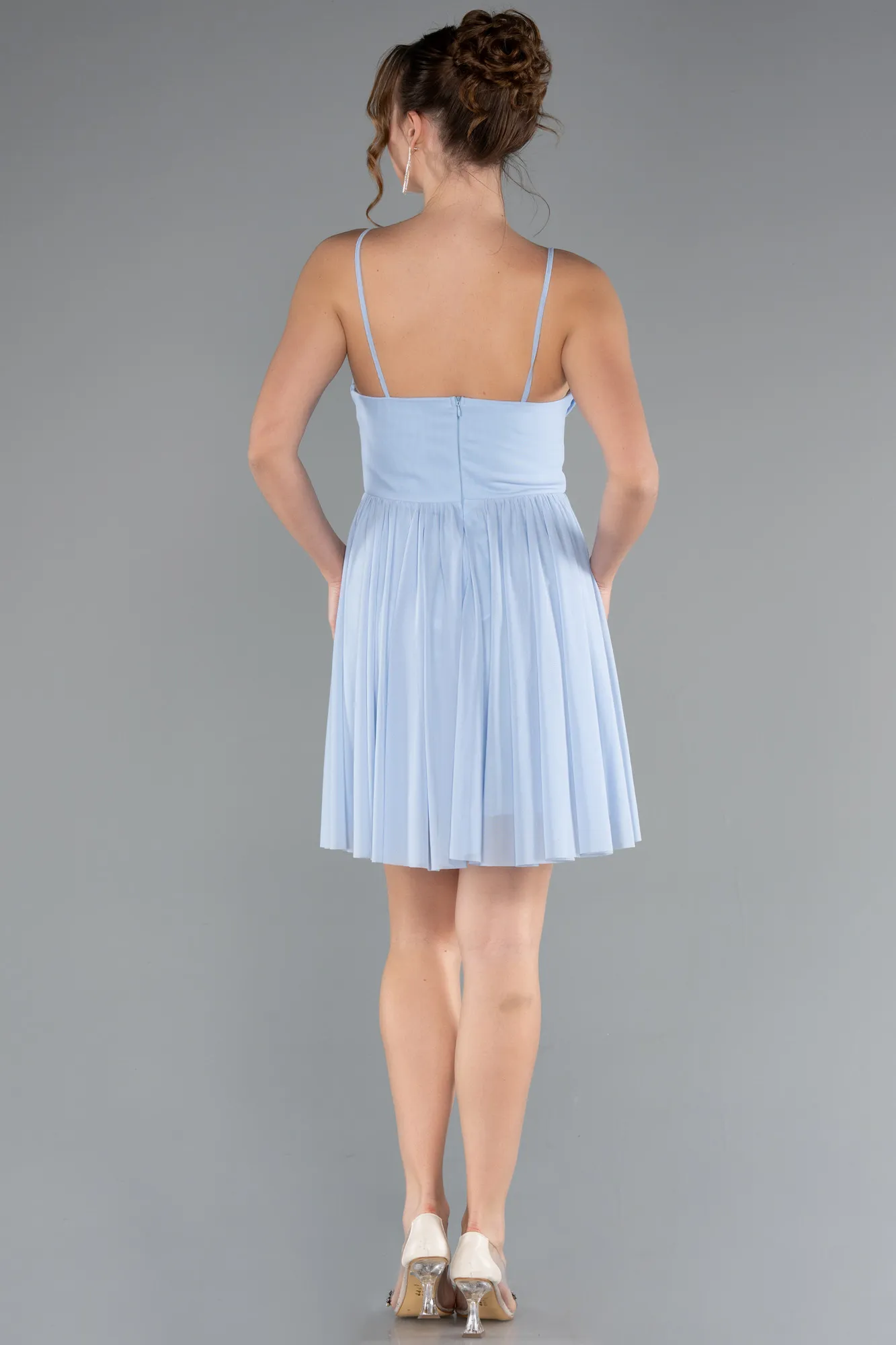 Ice Blue-Short Cocktail Dress ABK2365