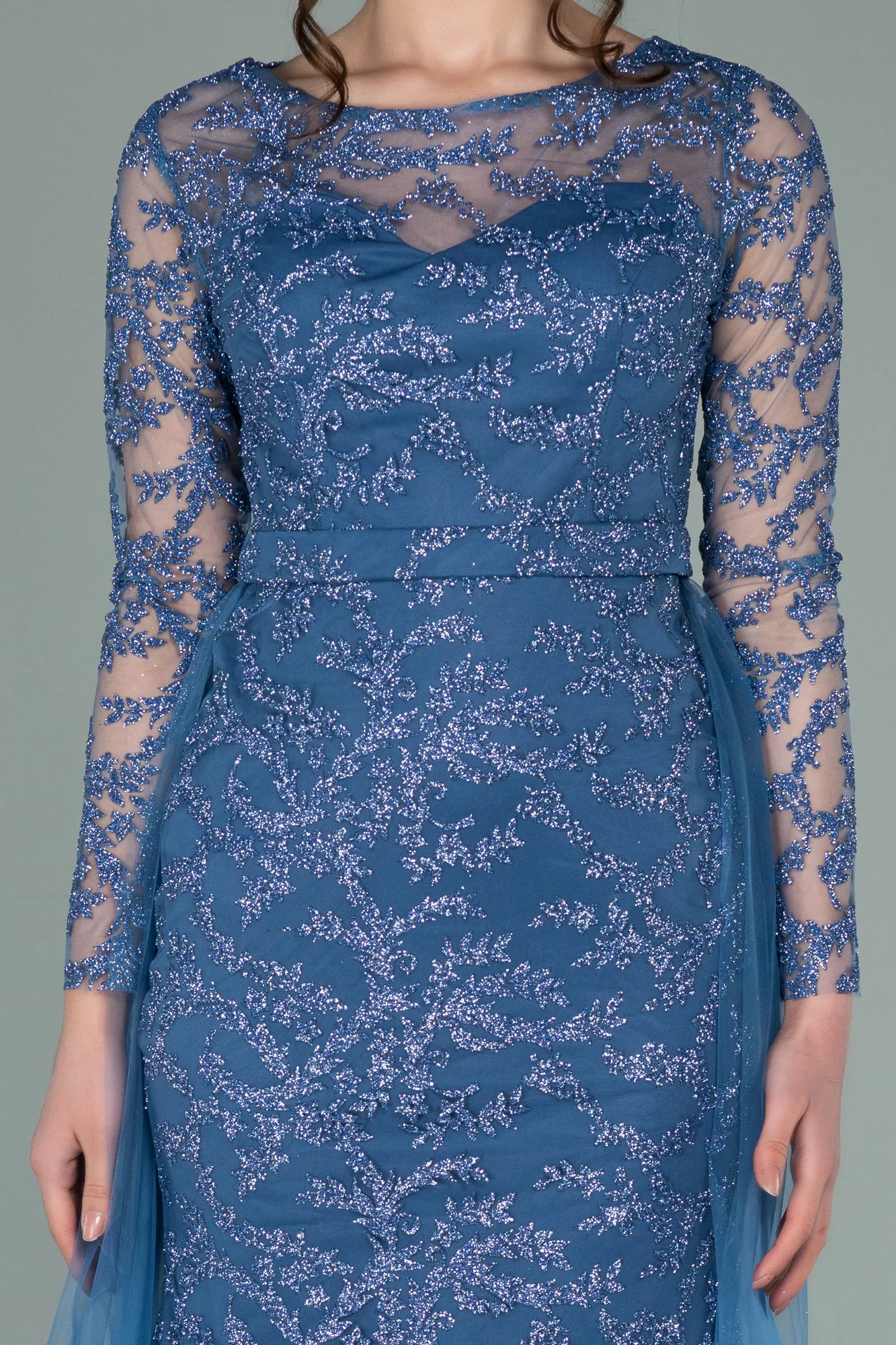 Indigo-Long Evening Dress ABU2237