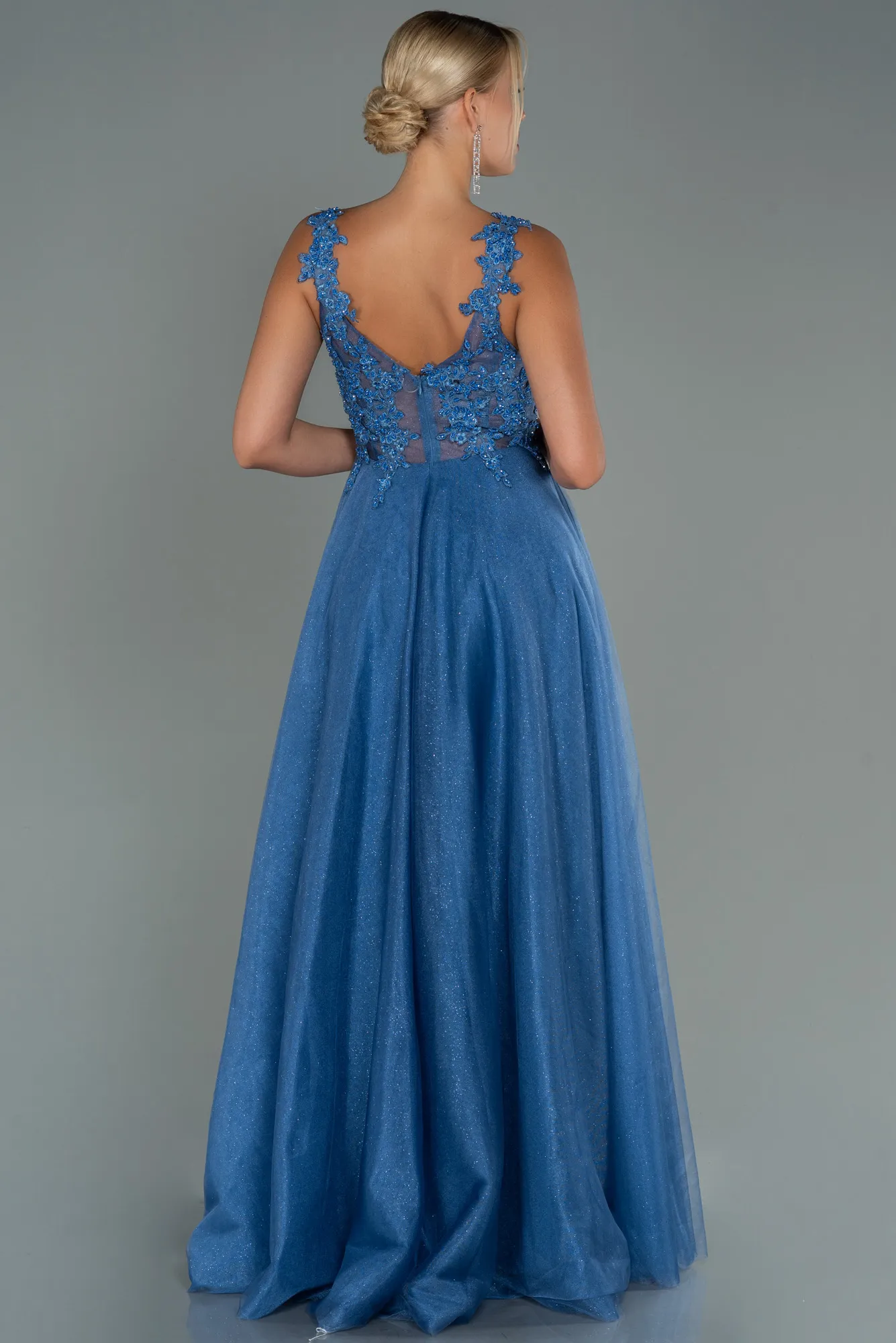Indigo-Long Evening Dress ABU2278
