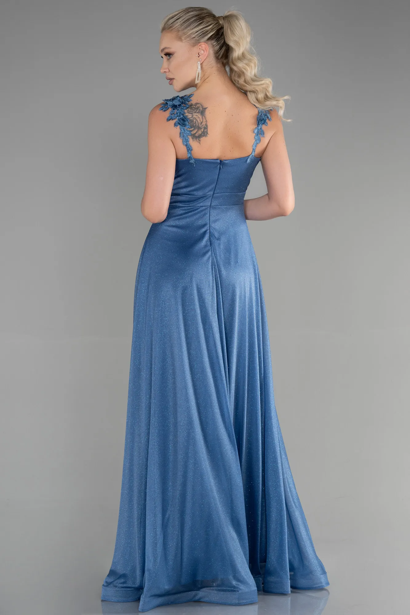 Indigo-Long Evening Dress ABU2307