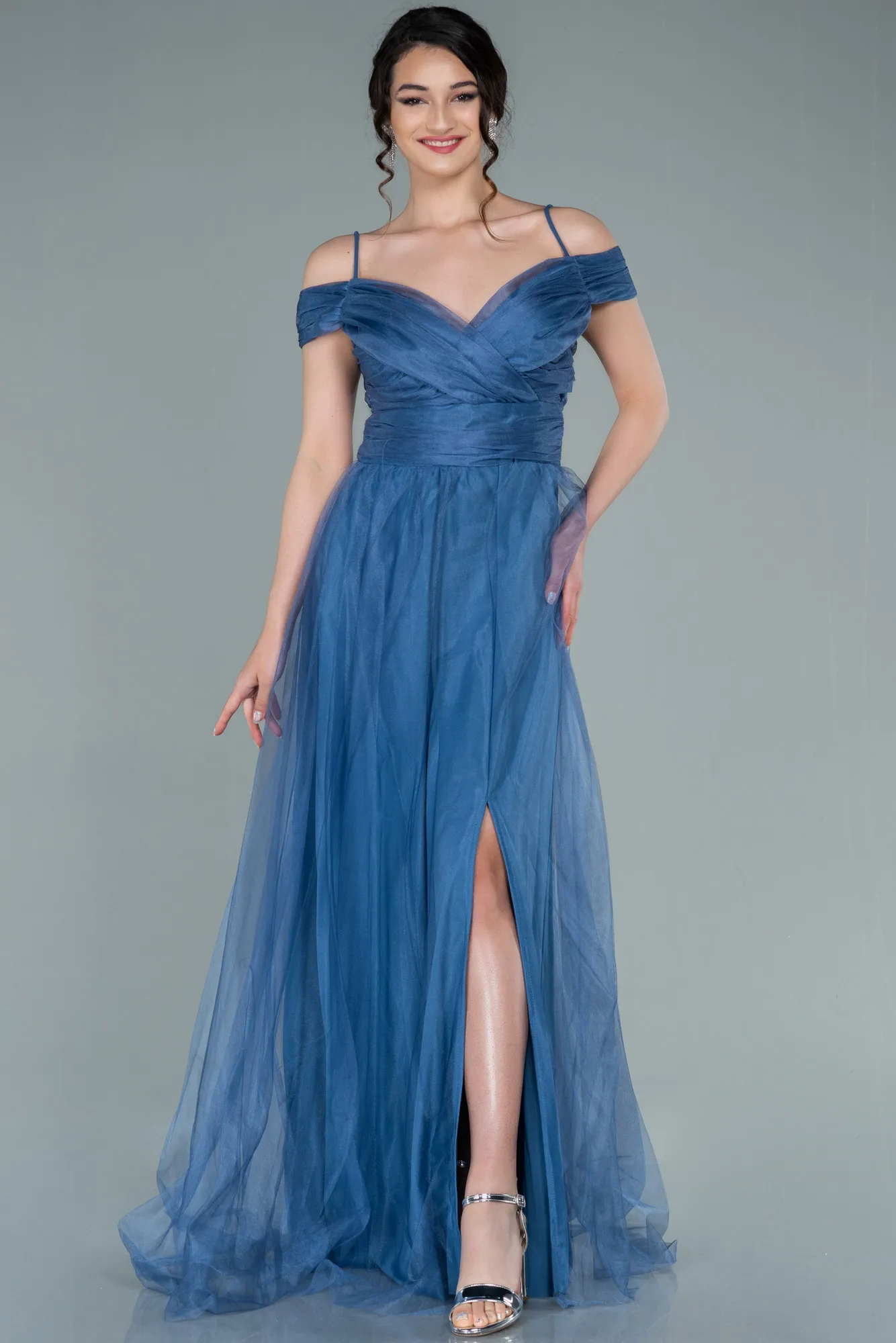 Indigo-Long Evening Dress ABU2336