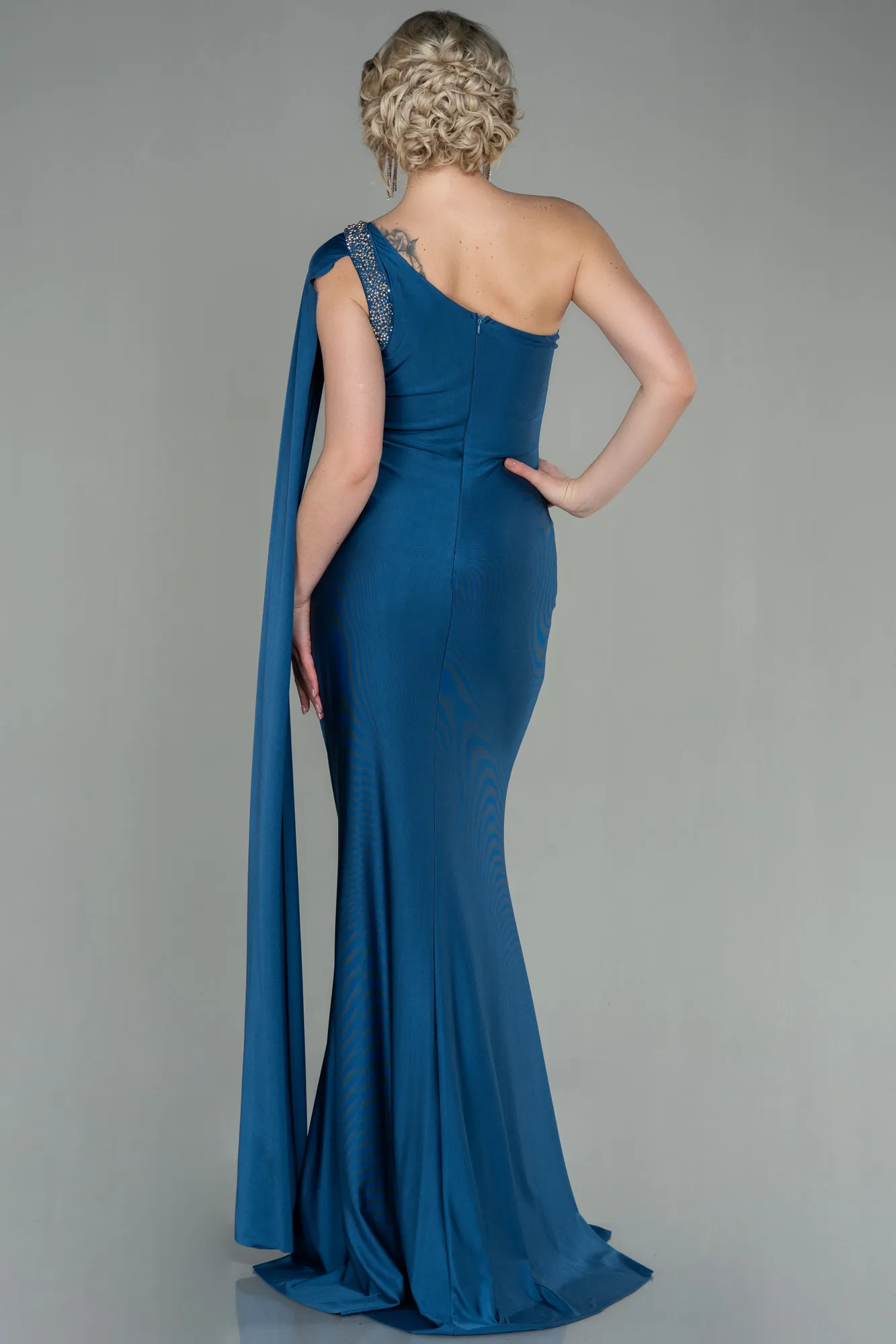 Indigo-Long Evening Dress ABU2663