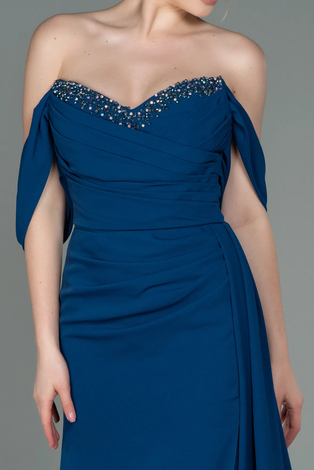 Indigo-Long Evening Dress ABU2823