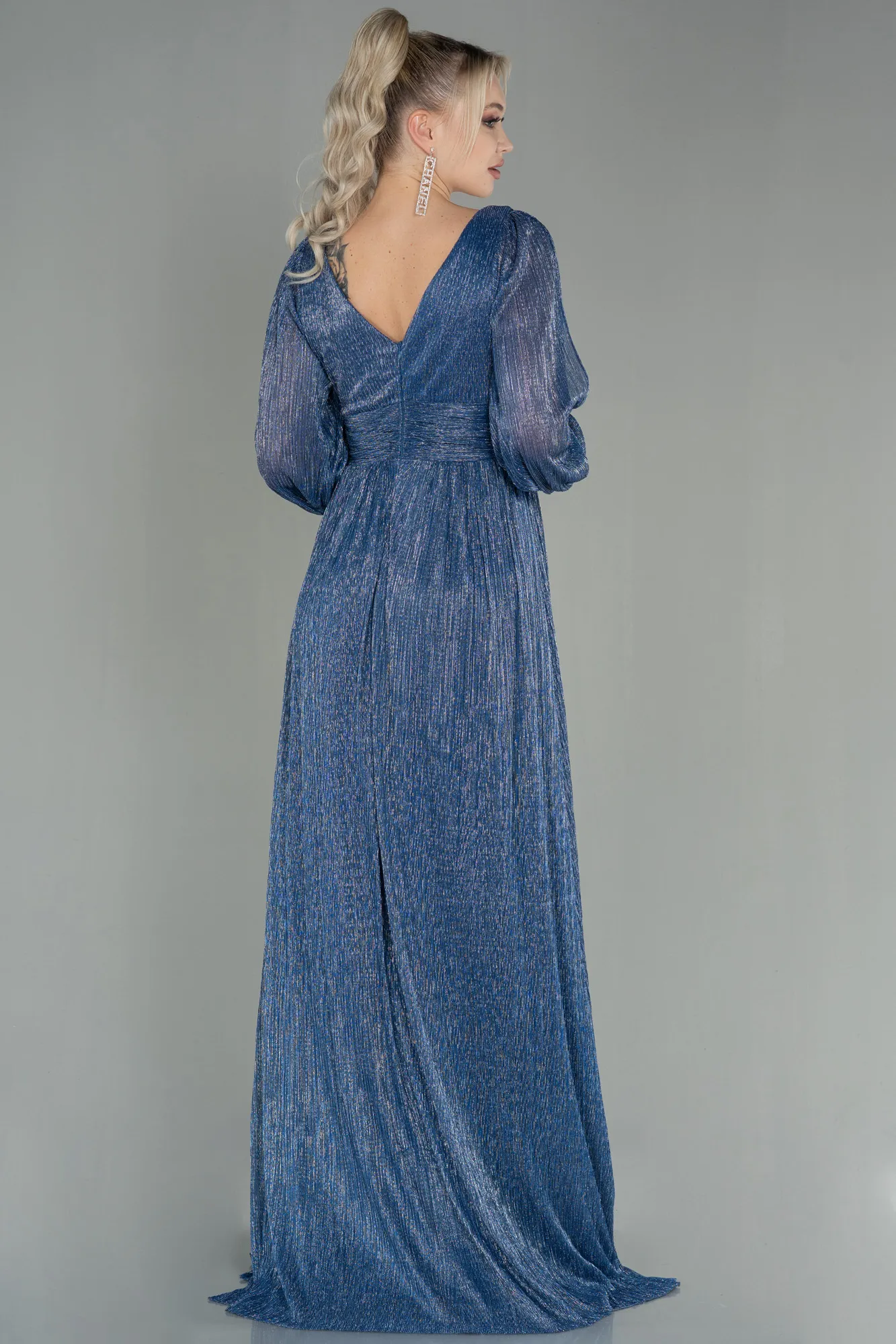 Indigo-Long Evening Dress ABU2905