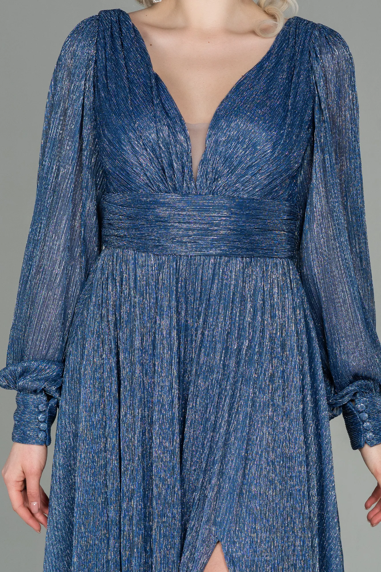 Indigo-Long Evening Dress ABU2905