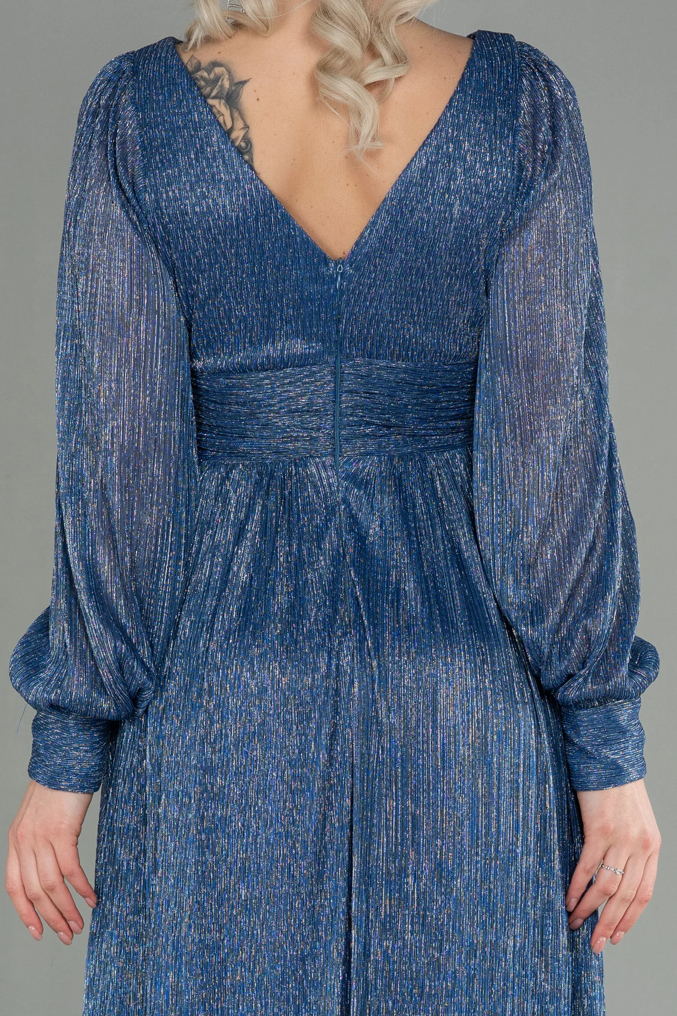 Indigo-Long Evening Dress ABU2905