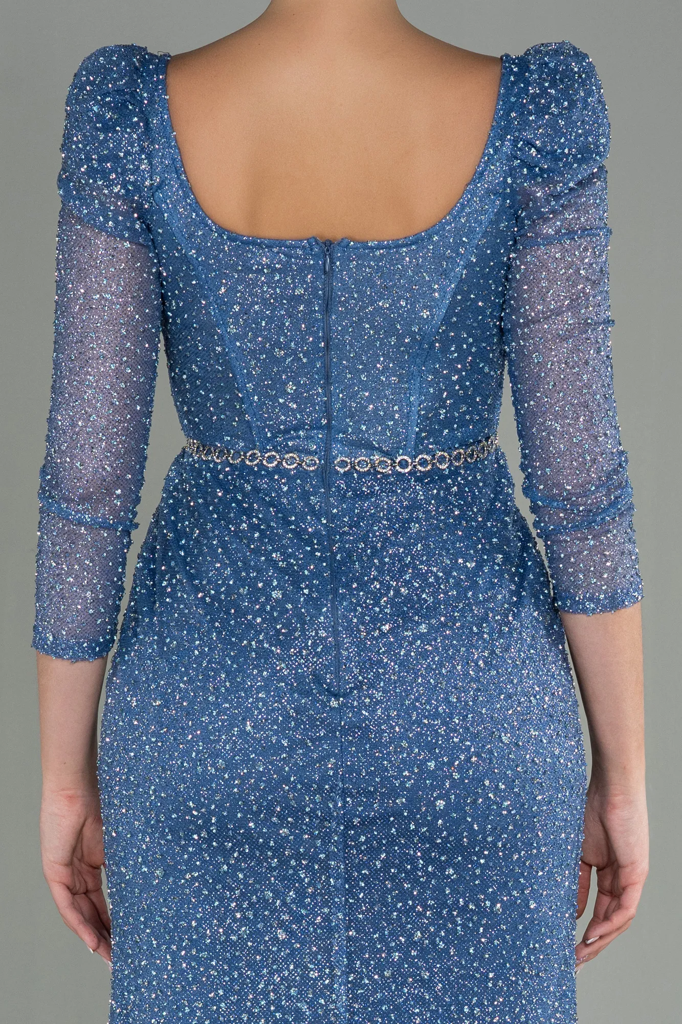 Indigo-Long Evening Dress ABU2996